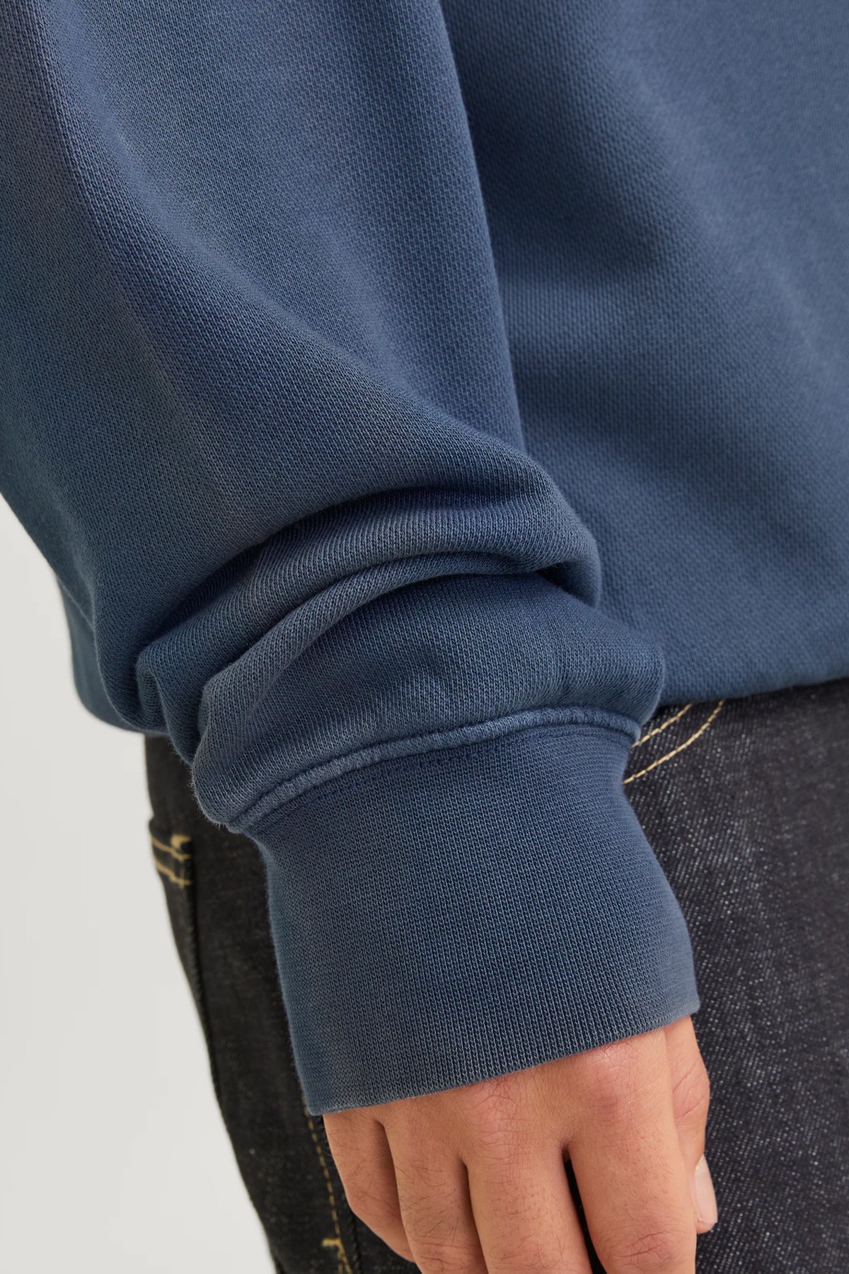 Jack & Jones Jjecharge Erkek Sweatshirt 12268273 İndigo