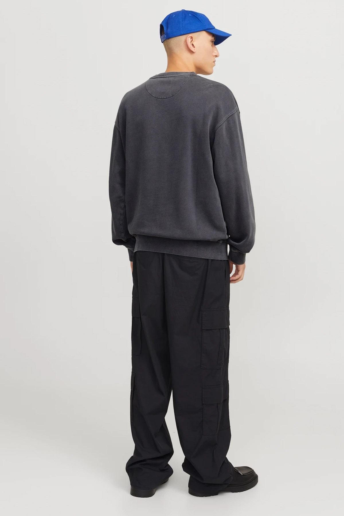 Jack & Jones Jjecharge Erkek Sweatshirt 12268273 Siyah