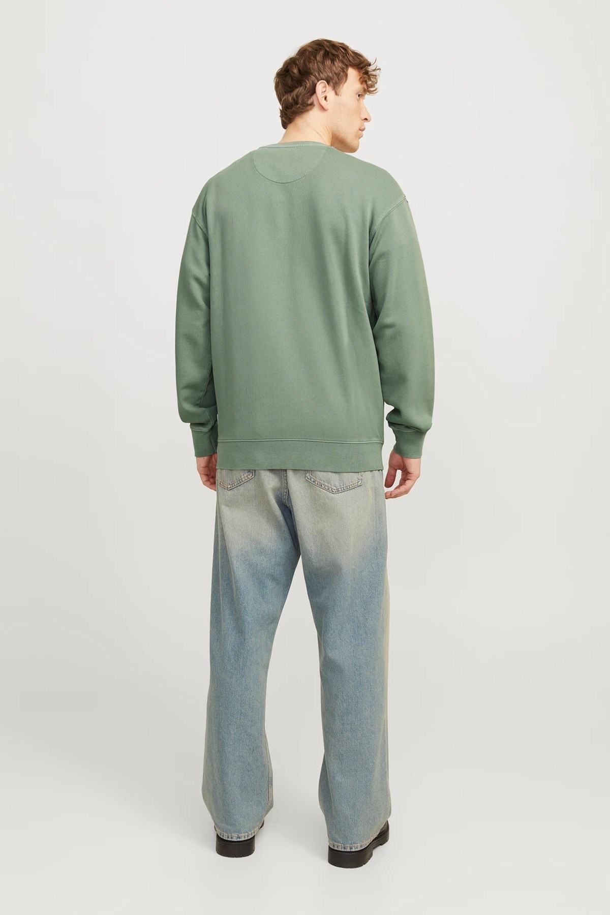 Jack & Jones Jjecharge Erkek Sweatshirt 12268273 Yeşil