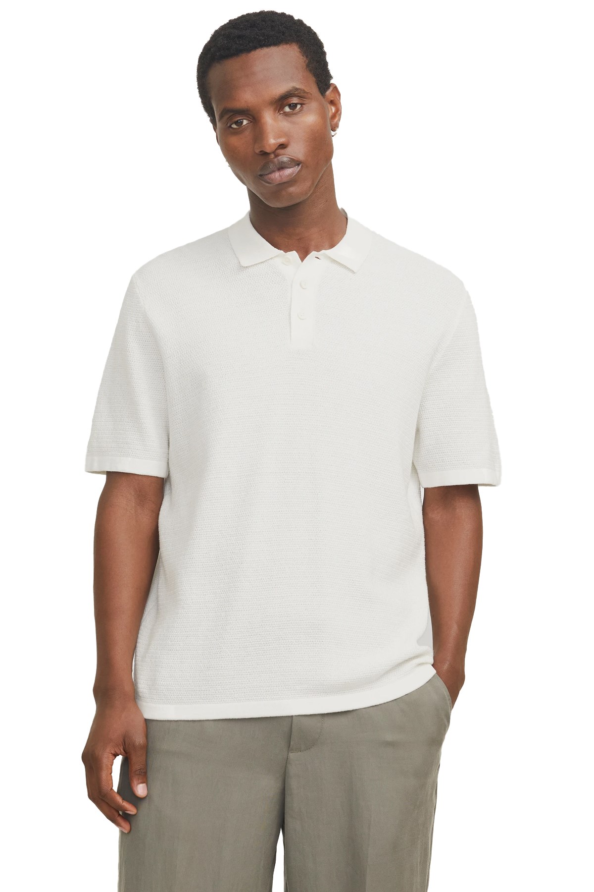 Jack & Jones Jjegeorge Erkek Tişört 12268281 Beyaz