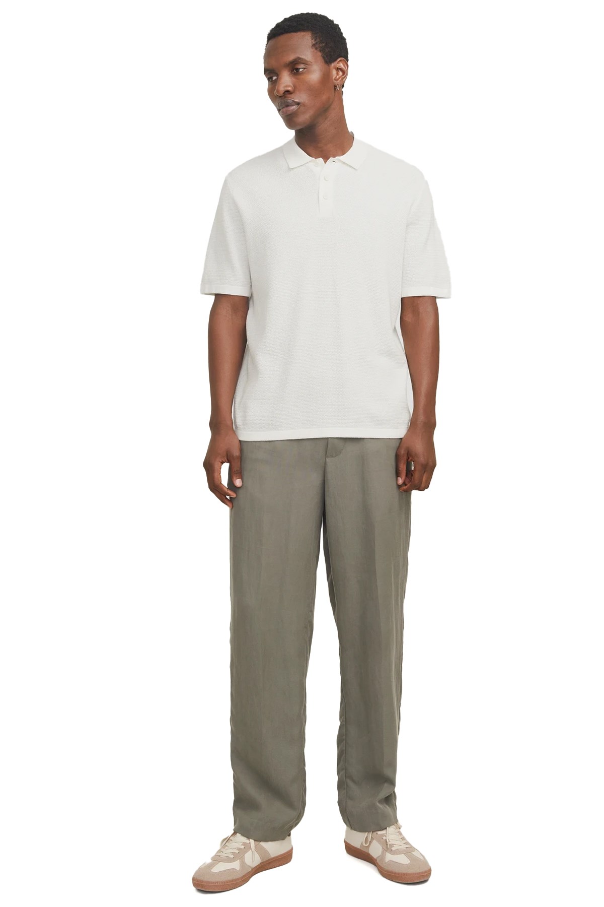 Jack & Jones Jjegeorge Erkek Tişört 12268281 Beyaz