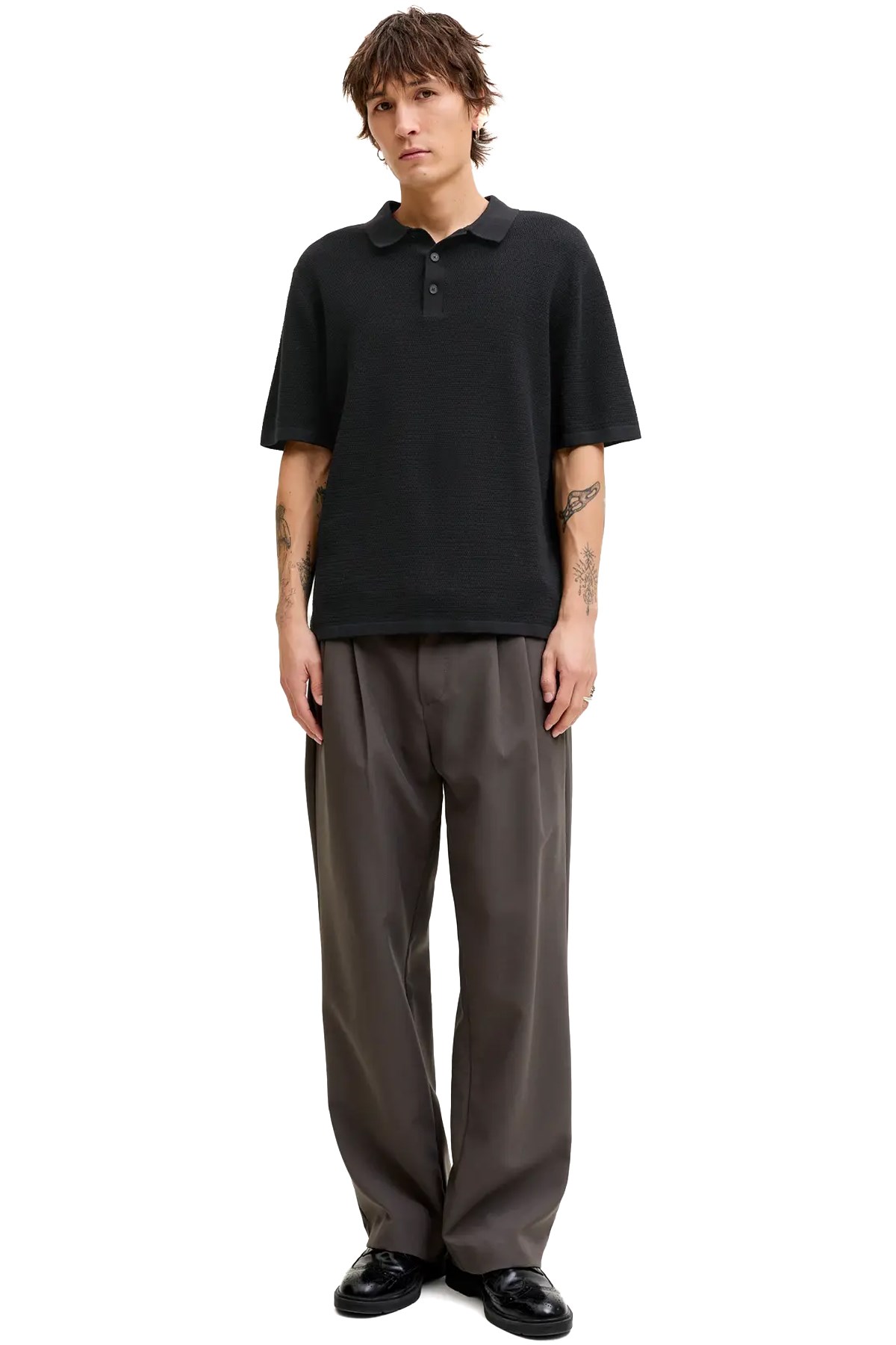 Jack & Jones Jjegeorge Erkek Tişört 12268281 Siyah