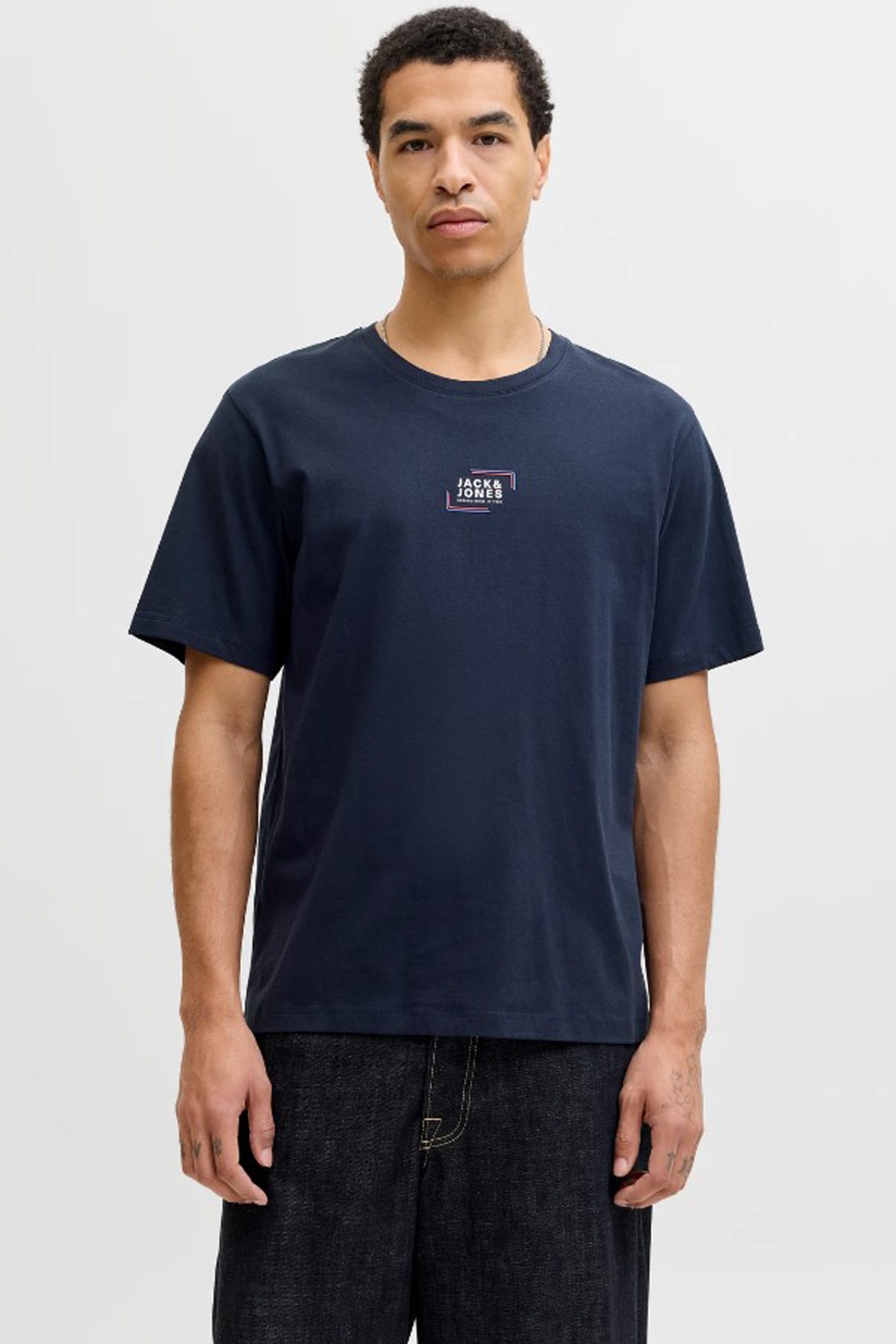 Jack & Jones Jjecorp Graphic Erkek Tişört 12268415 Lacivert