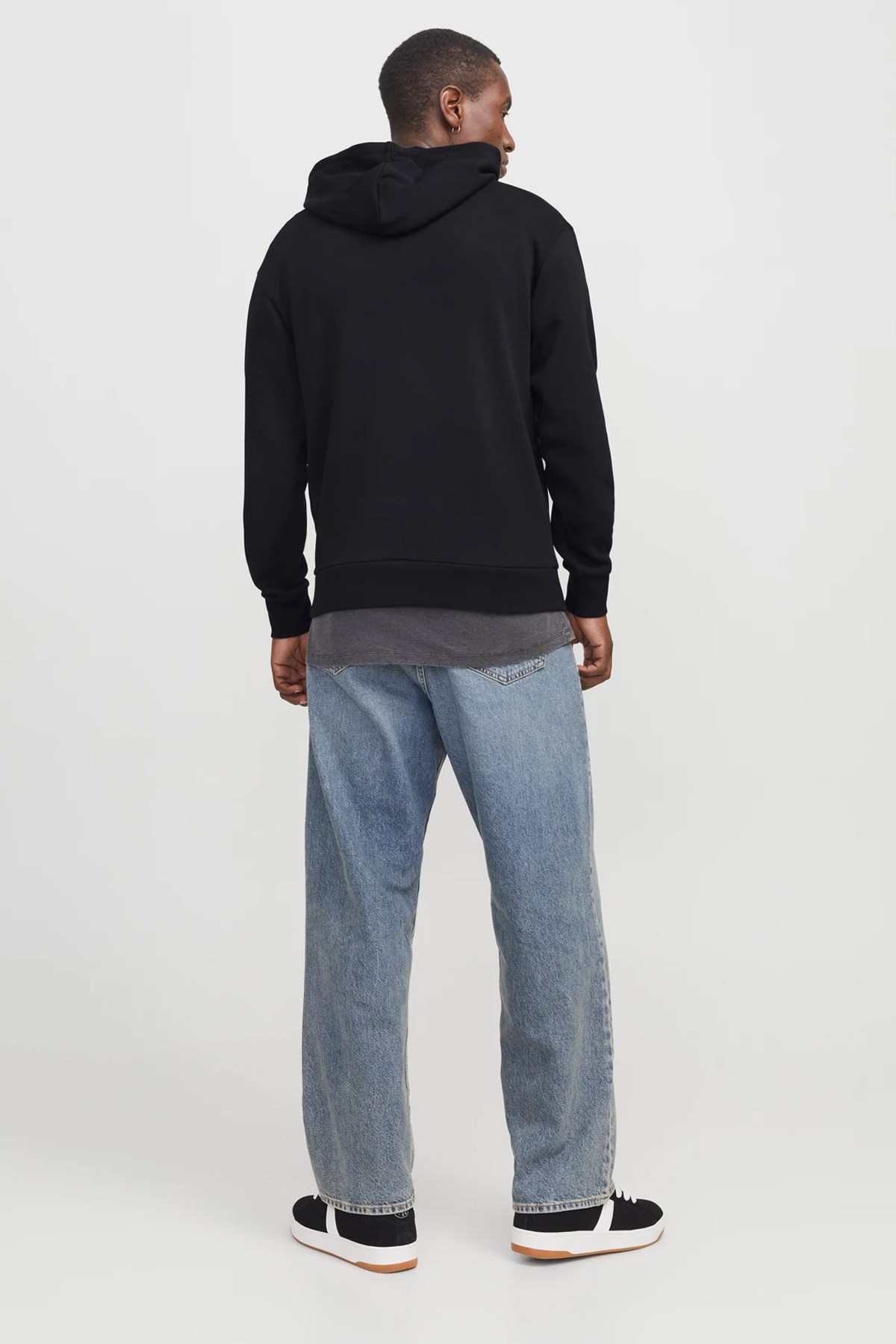 Jack & Jones Jjecorp Graphic Erkek Sweatshirt 12268422 Siyah