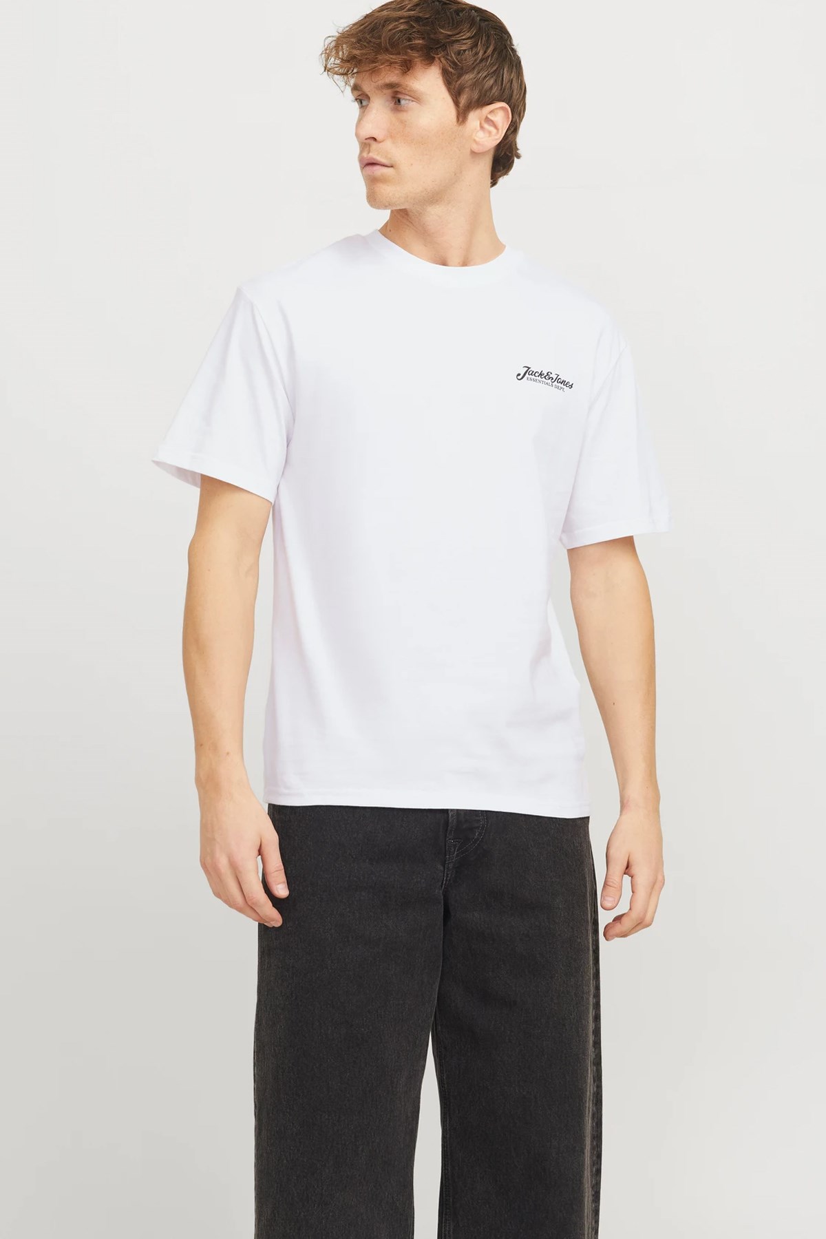 Jack & Jones Jjbeau Erkek Tişört 12268434 Beyaz