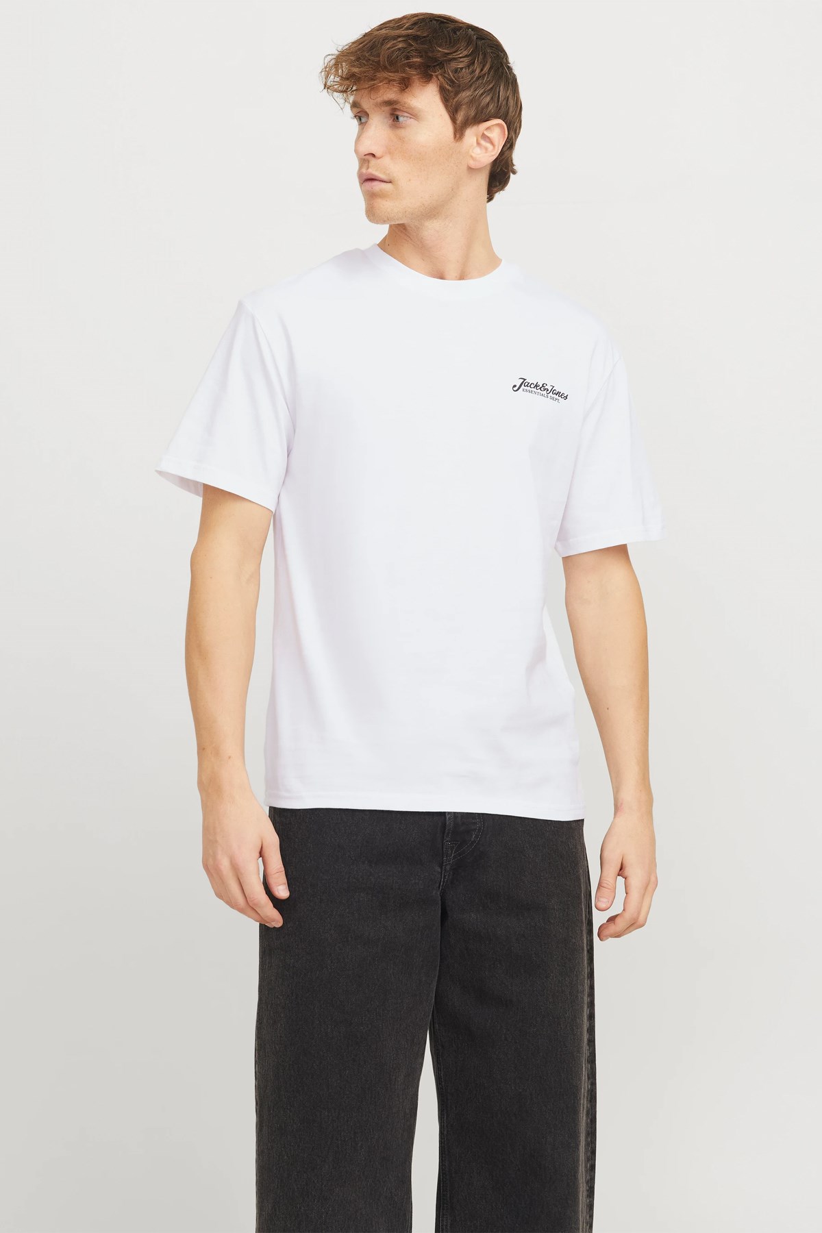 Jack & Jones Jjbeau Erkek Tişört 12268434 Beyaz