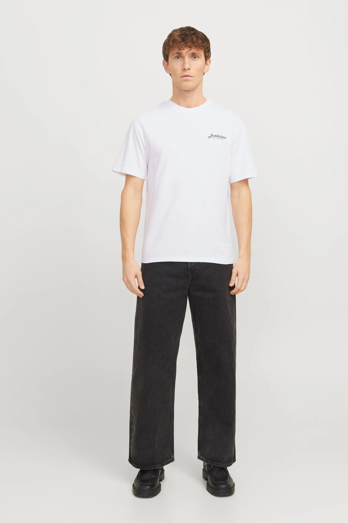 Jack & Jones Jjbeau Erkek Tişört 12268434 Beyaz