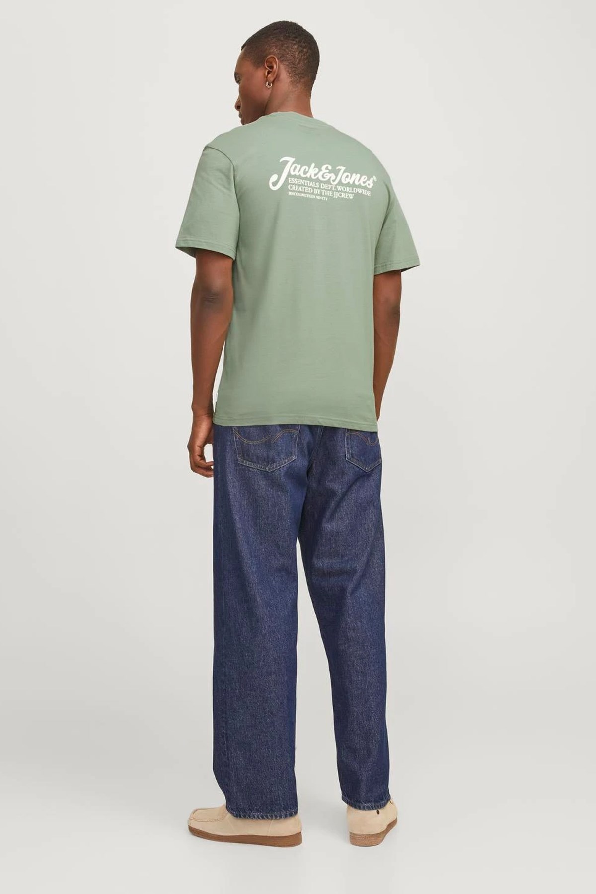 Jack & Jones Jjbeau Erkek Tişört 12268434 Yeşil