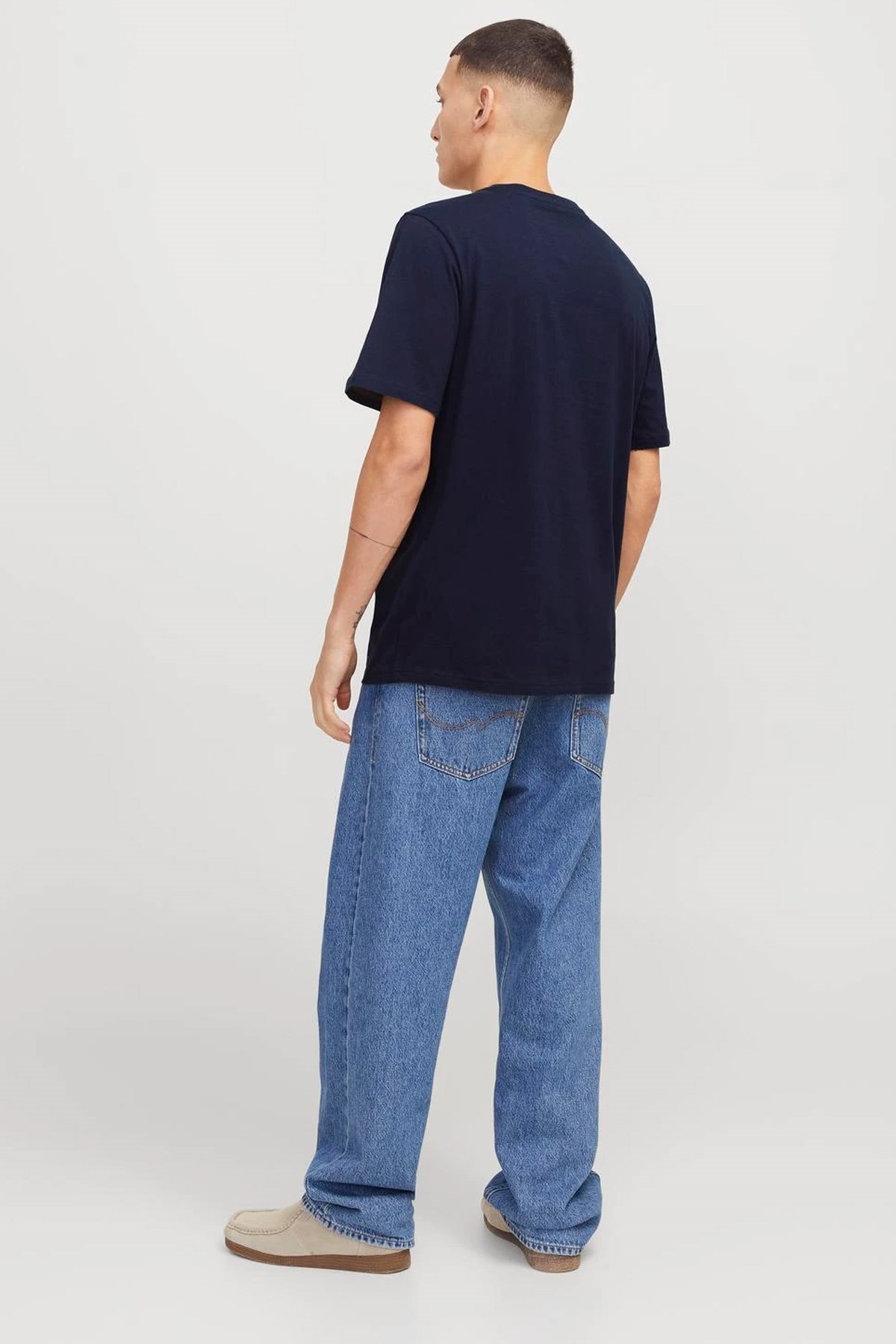 Jack & Jones Jjcolton Ln Erkek Tişört 12268439 Mavi