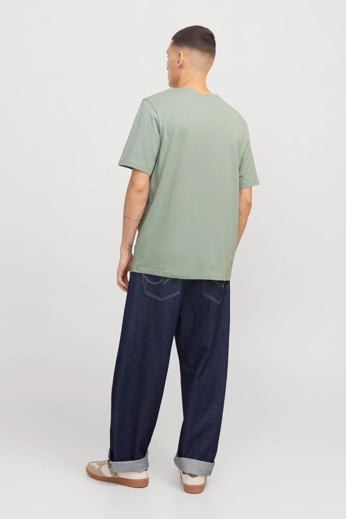 Jack & Jones Jjcolton Ln Erkek Tişört 12268439 Yeşil