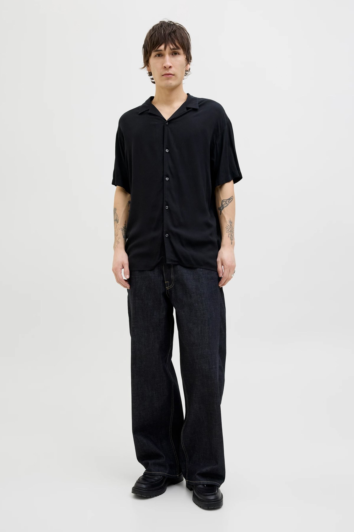 Jack & Jones Jjejeff Solid Resort Erkek Gömlek 12268443 Siyah