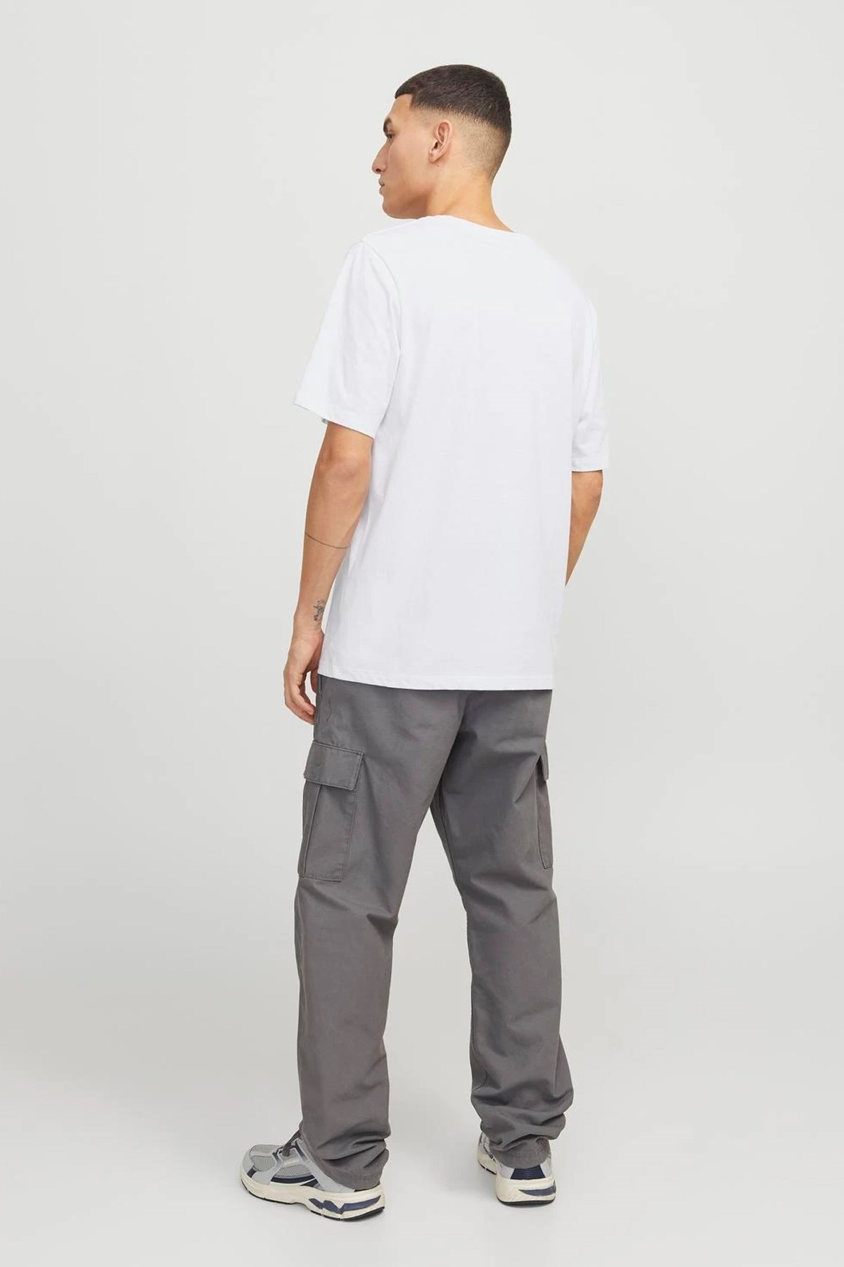 Jack & Jones Jjhudson Ln Erkek Tişört 12268477 Beyaz