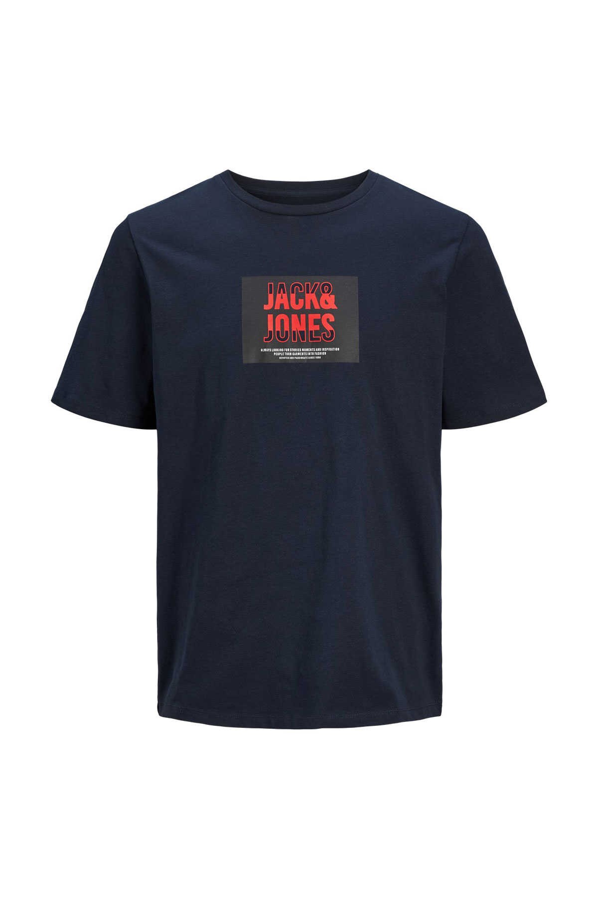 Jack & Jones Jjhudson Ln Erkek Tişört 12268477 Mavi