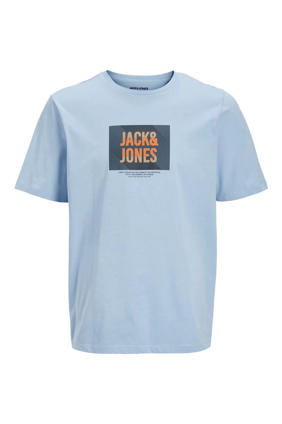 Jack & Jones Jjhudson Ln Erkek Tişört 12268477 Açık Mavi