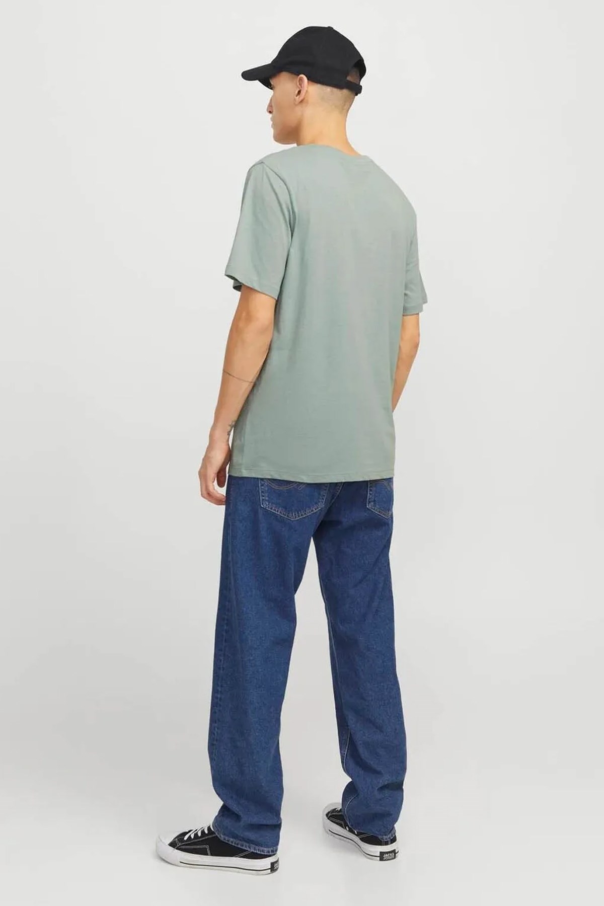 Jack & Jones Jjhudson Ln Erkek Tişört 12268477 Yeşil