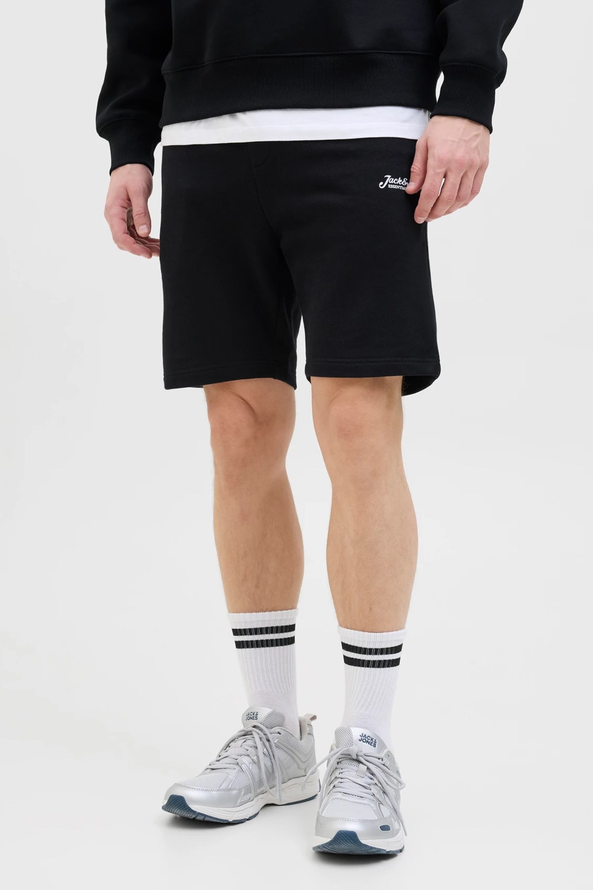 Jack & Jones Jpstgordon Beau Erkek Şort 12268770 Siyah