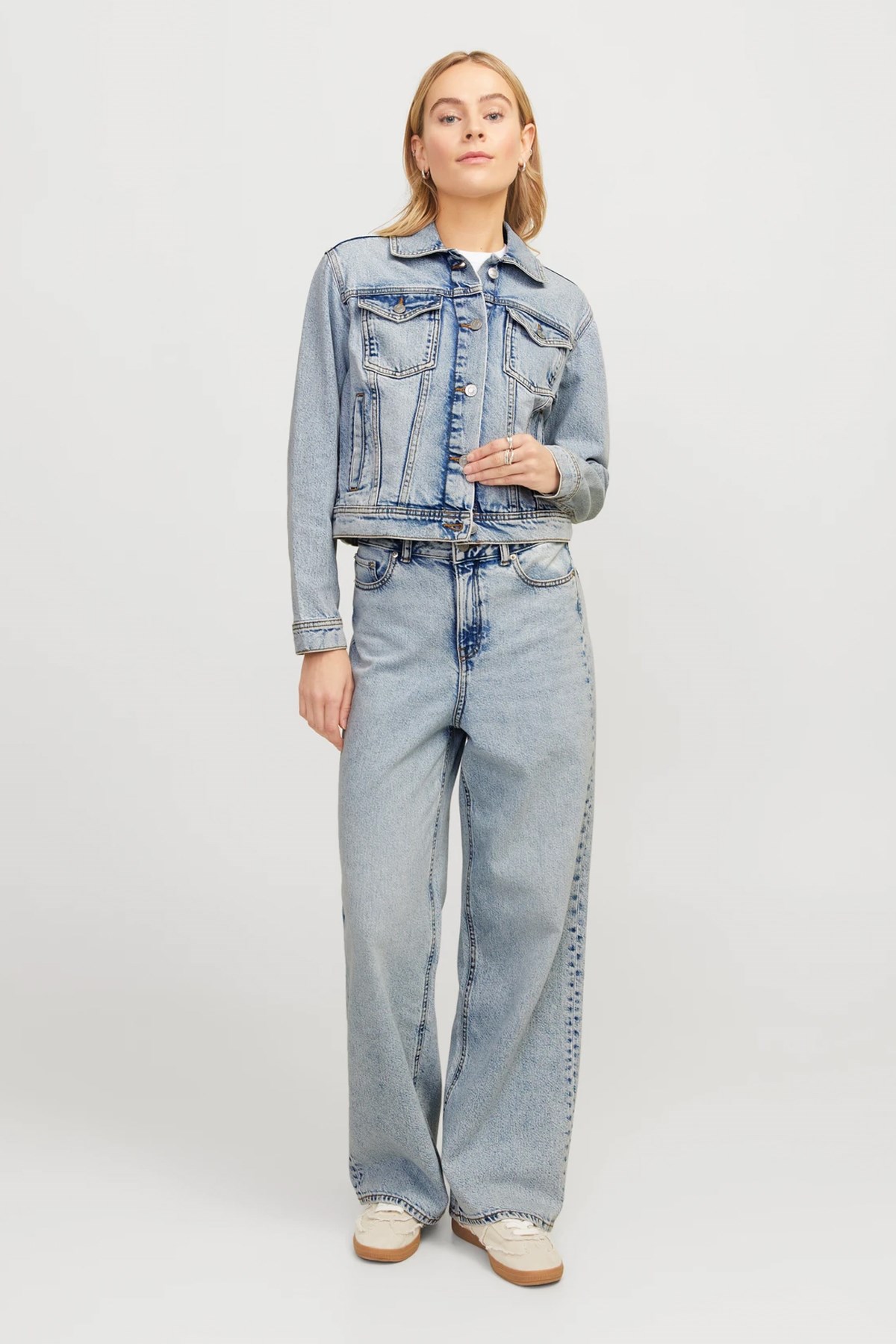 Jack & Jones Jxalys Kadın Kot Ceket Mavi