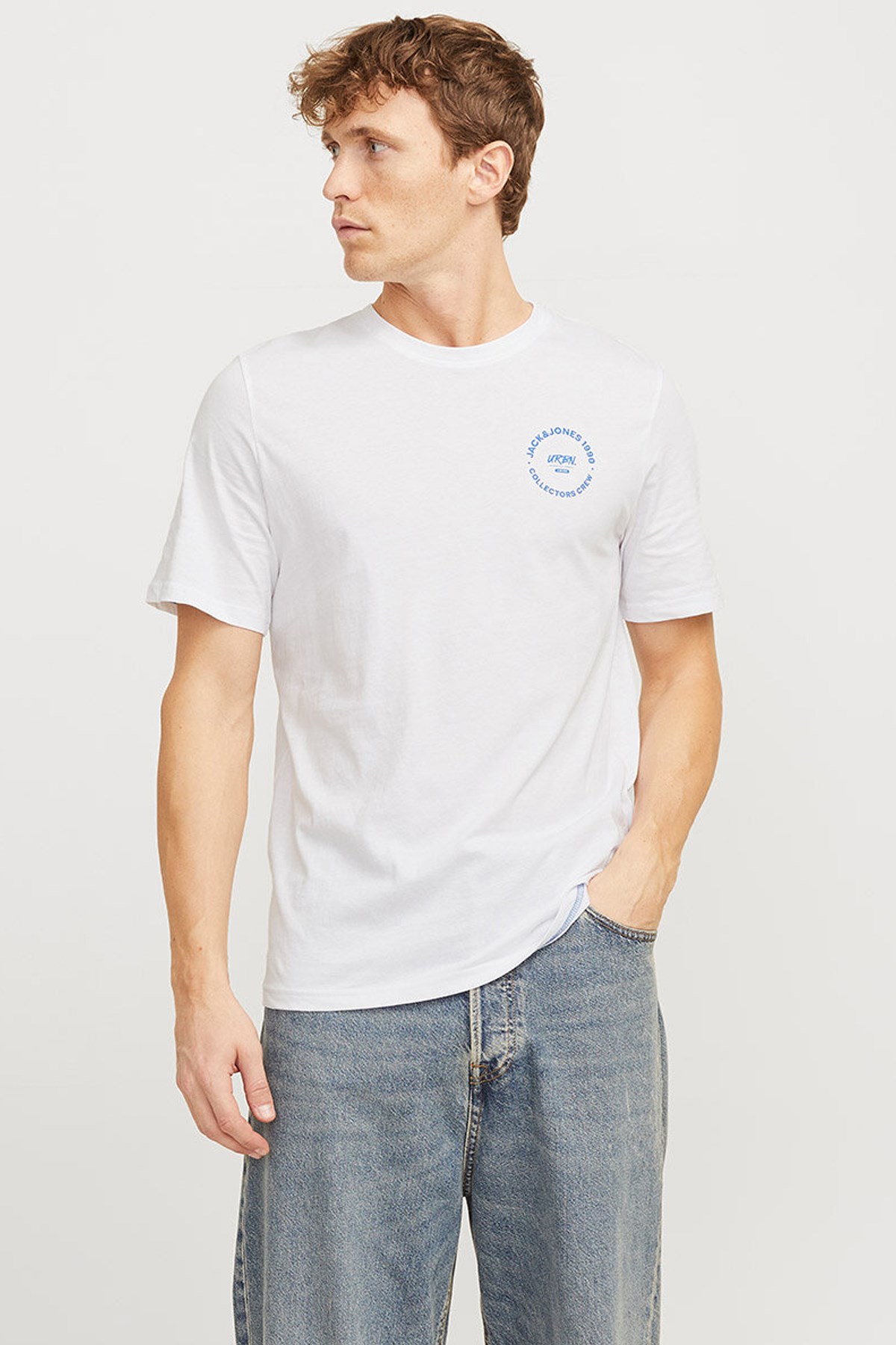 Jack & Jones Jjsimon Erkek Tişört 12269280 Beyaz