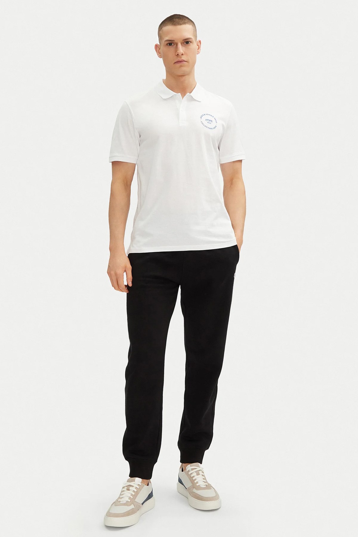 Jack & Jones Jjsimon Erkek Polo Yaka Tişört 12269299 Beyaz