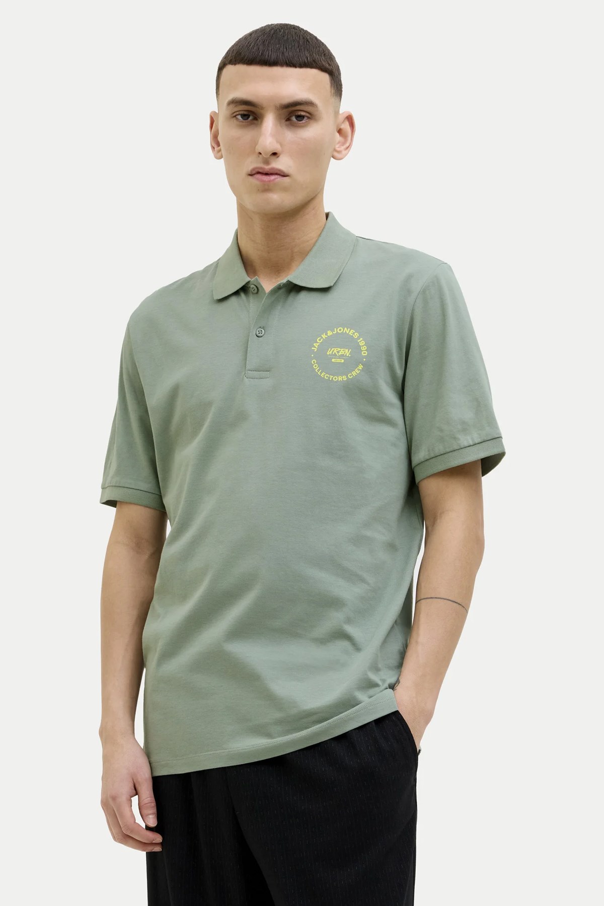 Jack & Jones Jjsimon Erkek Polo Yaka Tişört 12269299 Yeşil