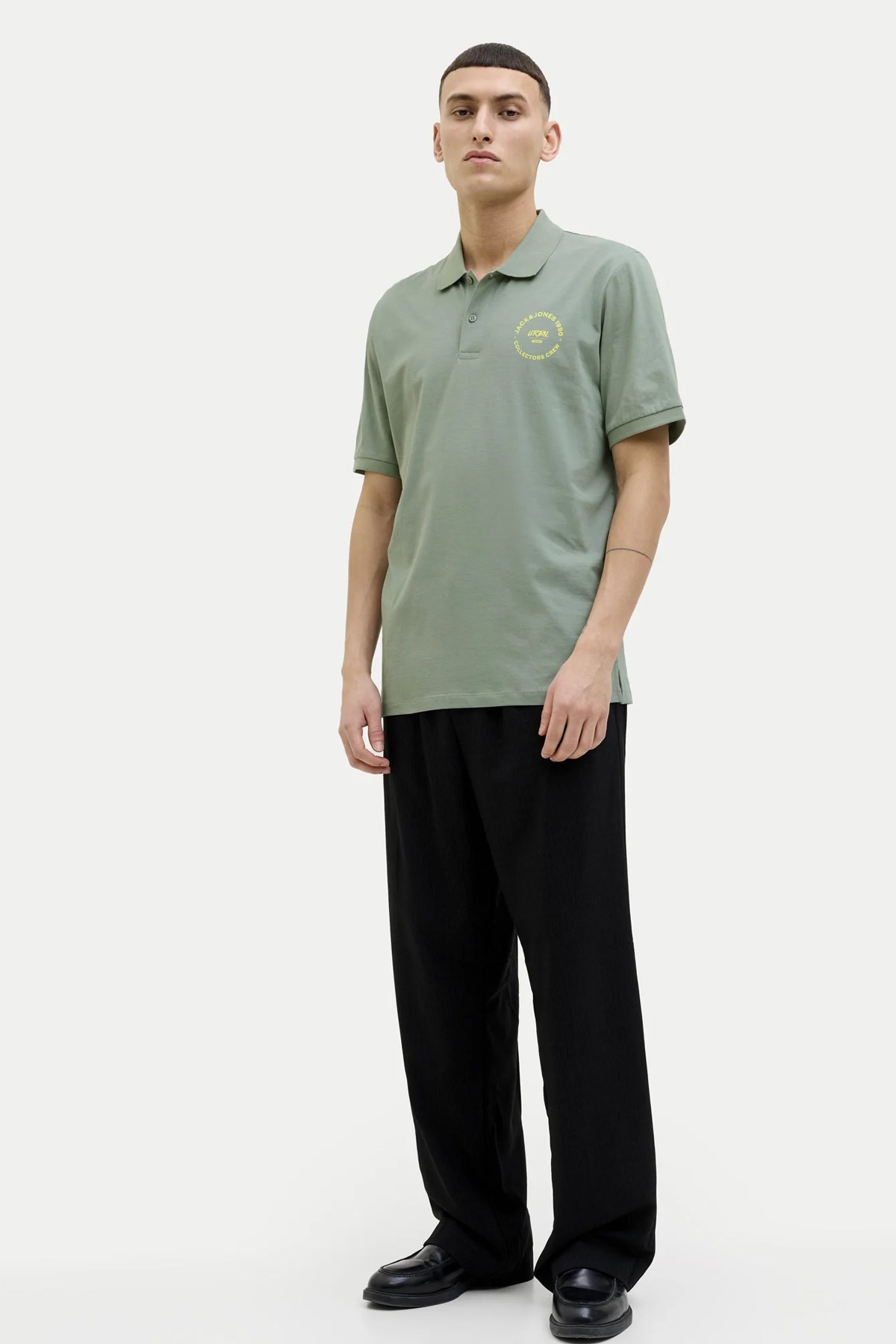 Jack & Jones Jjsimon Erkek Polo Yaka Tişört 12269299 Yeşil