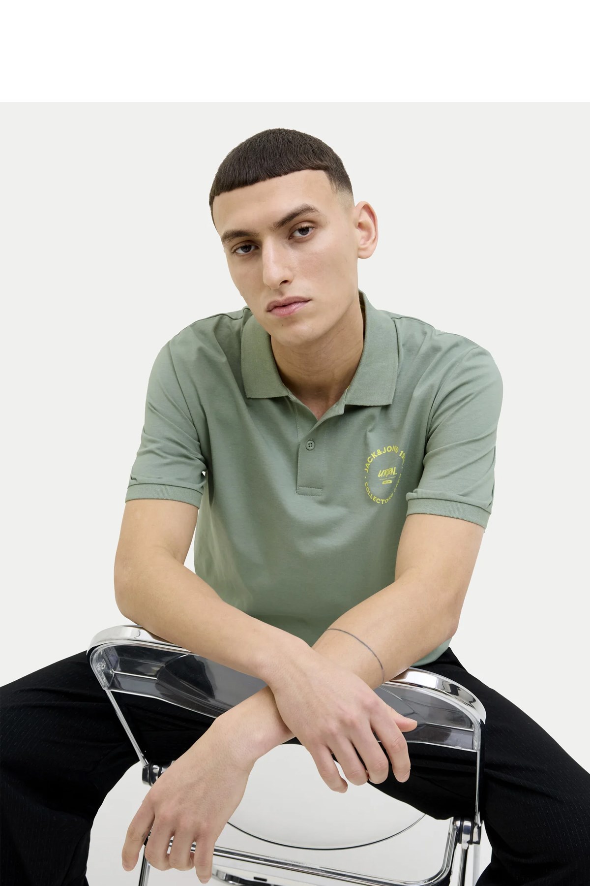 Jack & Jones Jjsimon Erkek Polo Yaka Tişört 12269299 Yeşil