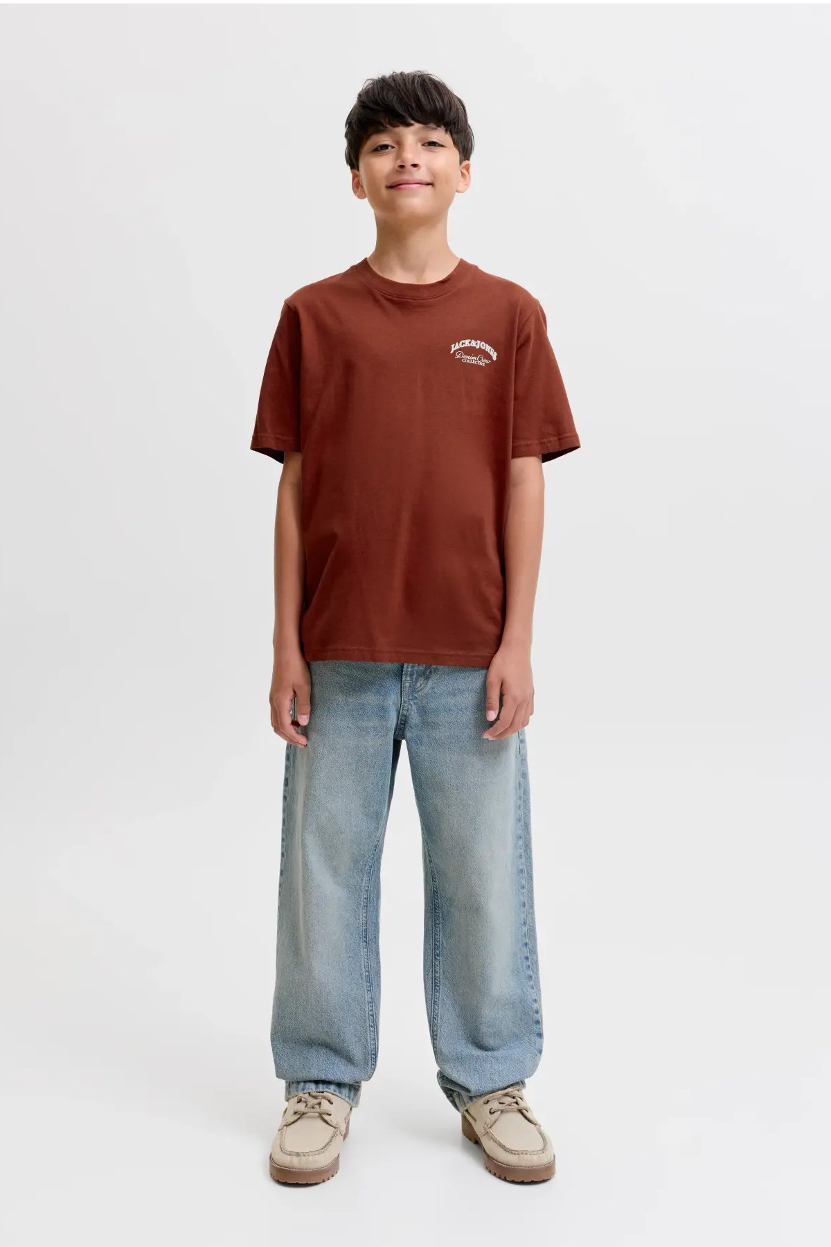 Jack & Jones Jjebrabdes Çocuk Tişört 12269310 Turuncu