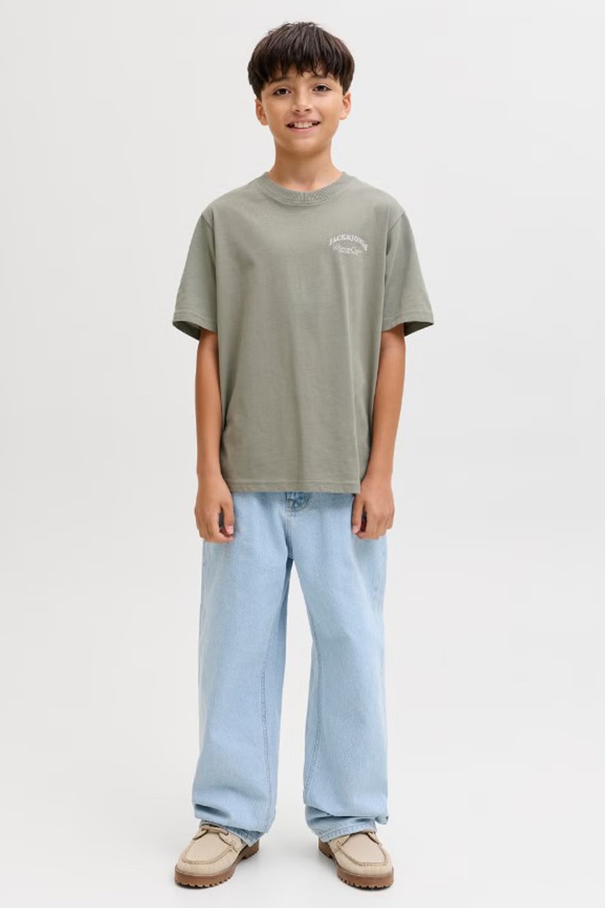 Jack & Jones Jjebrabdes Çocuk Tişört 12269310 Yeşil