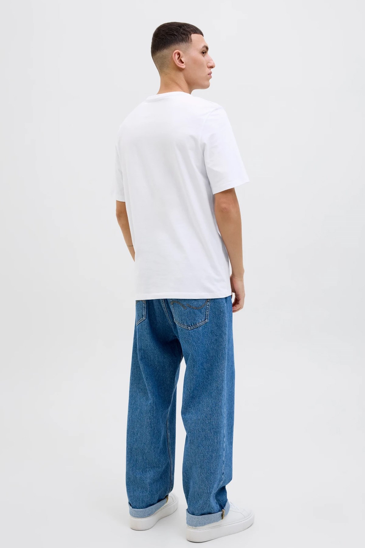 Jack & Jones Jjhawaii Shape Erkek Tişört Beyaz