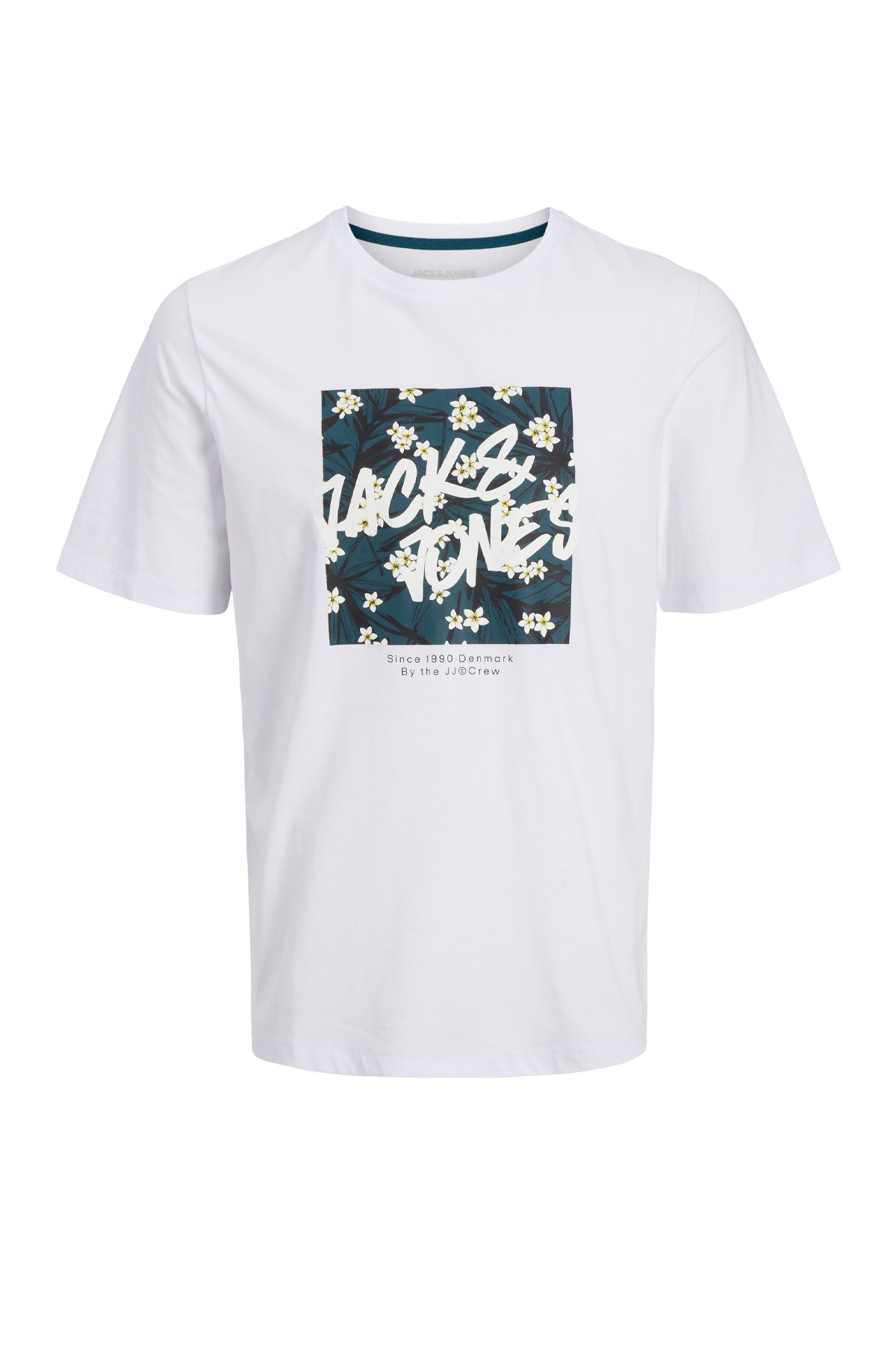 Jack & Jones Jjhawaii Shape Erkek Tişört Beyaz