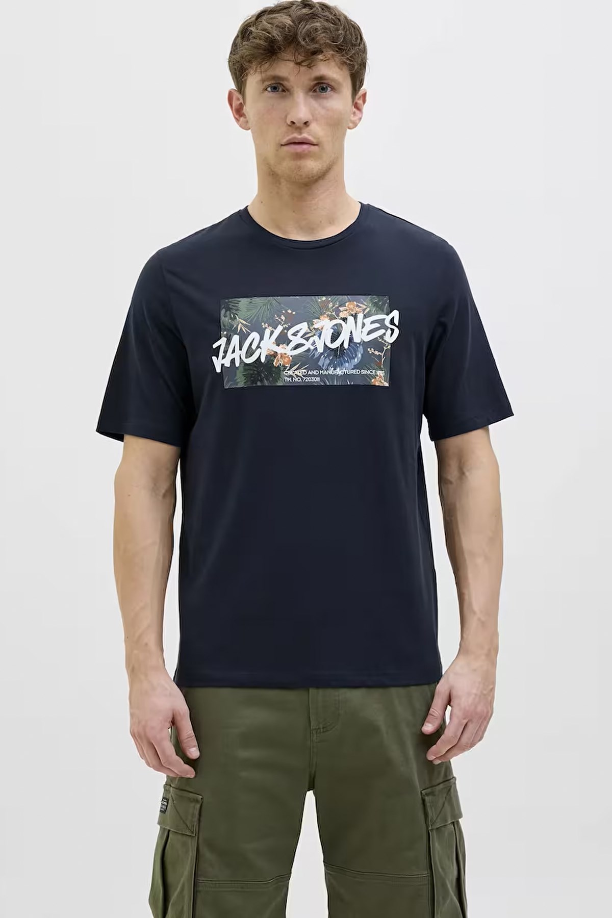 Jack & Jones Jjhawaii Shape Erkek Tişört Mavi