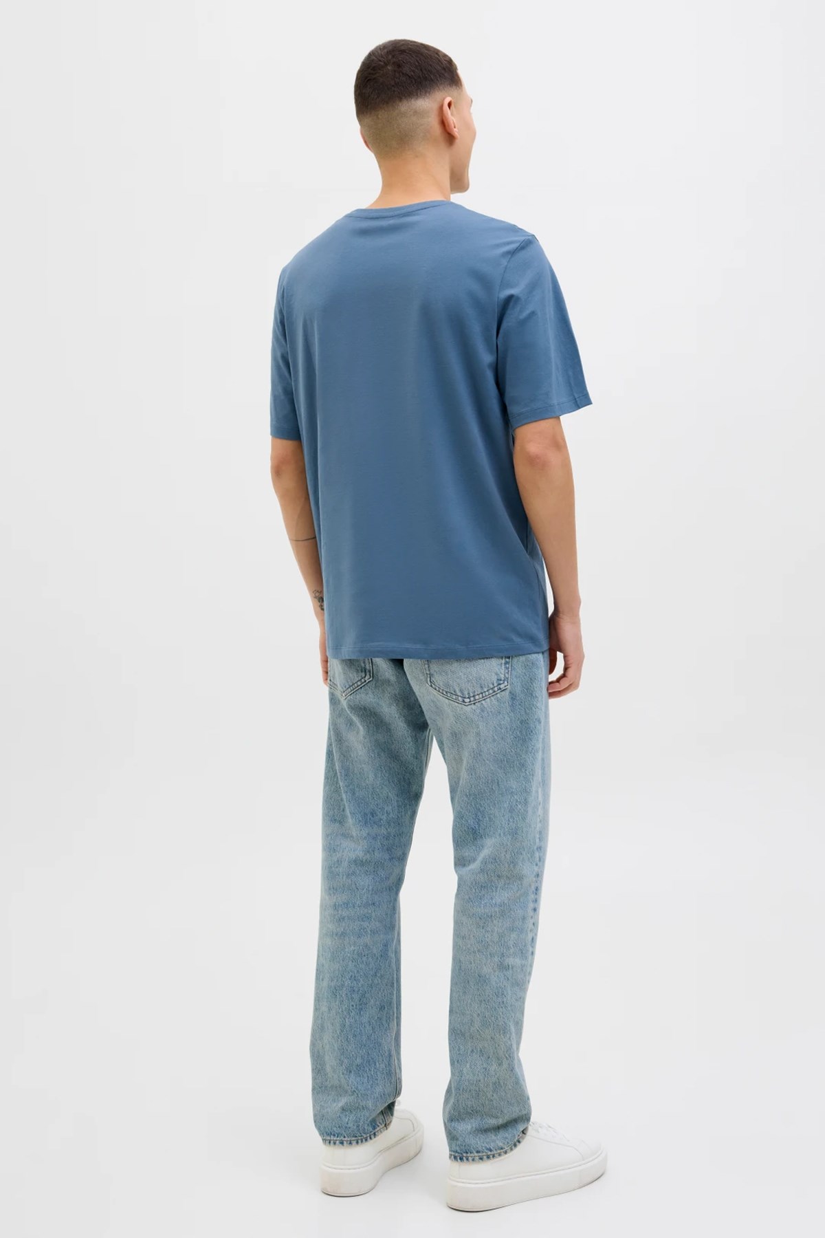Jack & Jones Jjhawaii Shape Erkek Tişört Açık Mavi