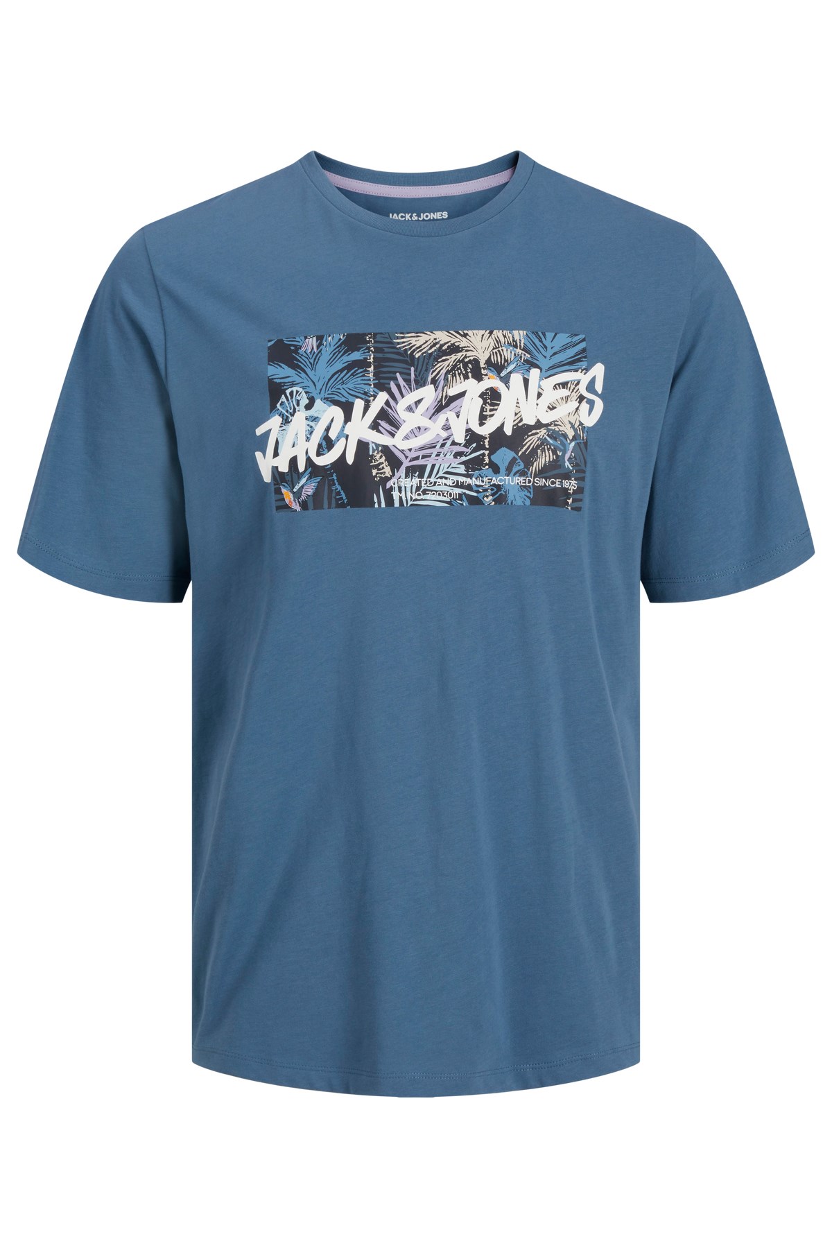 Jack & Jones Jjhawaii Shape Erkek Tişört Açık Mavi