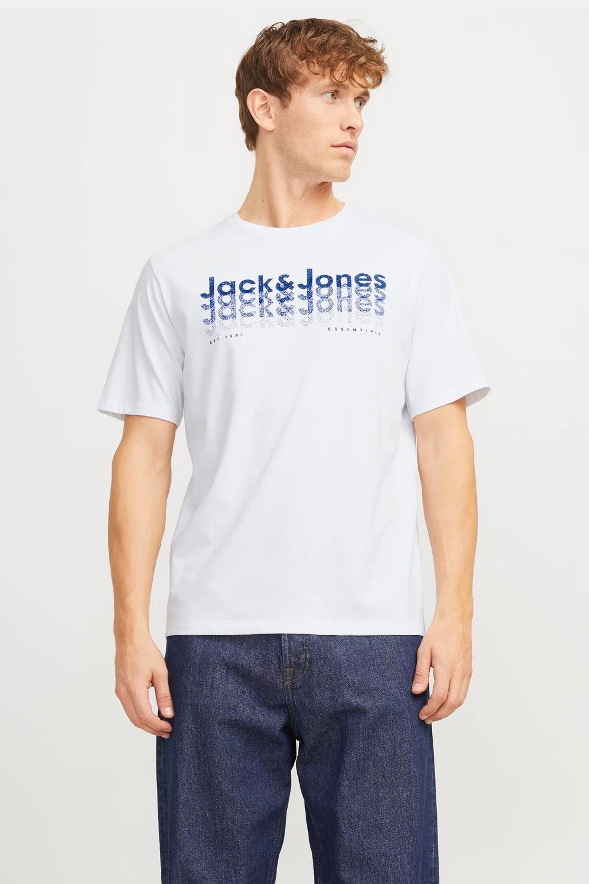 Jack & Jones Jjtex Erkek Tişört 12269335 Beyaz