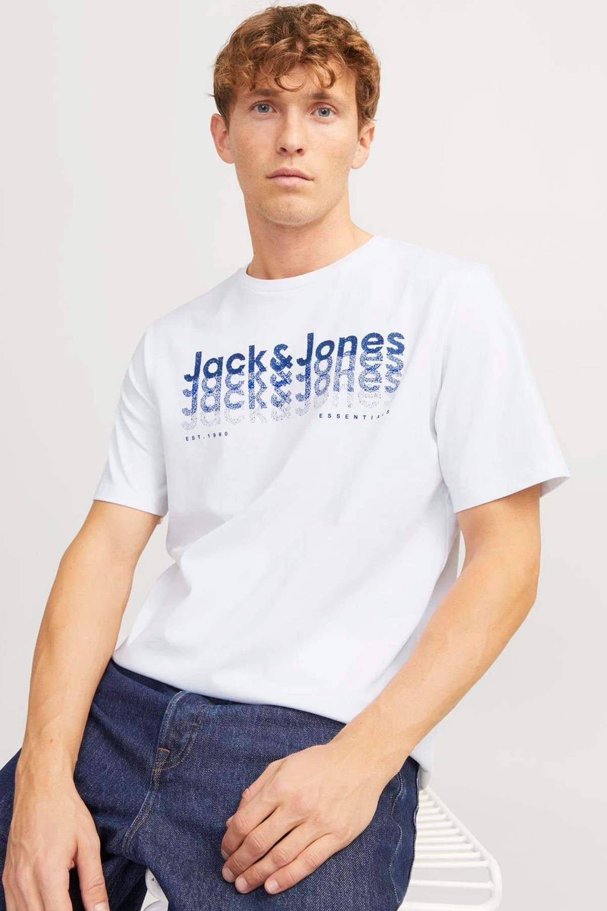 Jack & Jones Jjtex Erkek Tişört 12269335 Beyaz