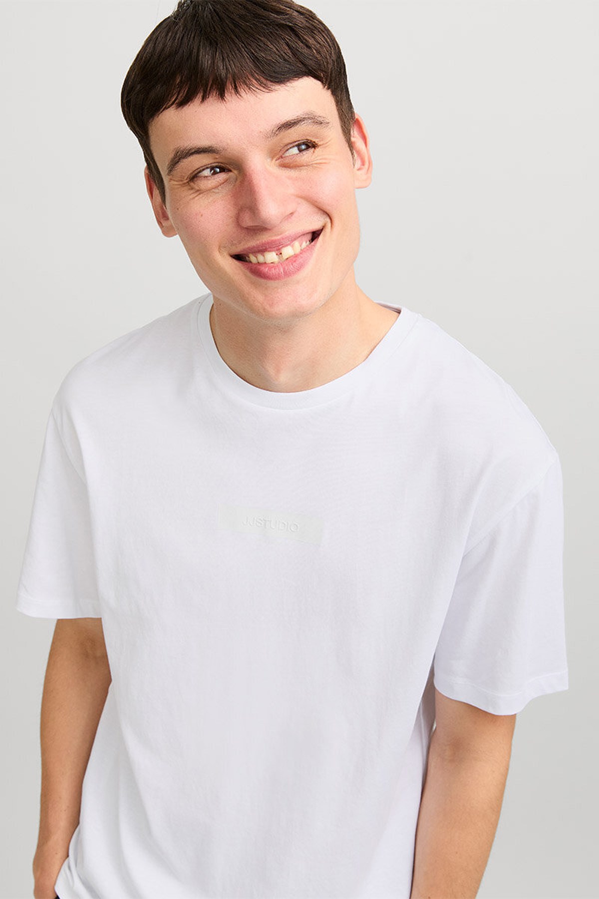 Jack & Jones Jjtaka Erkek Tişört 12269369 Beyaz