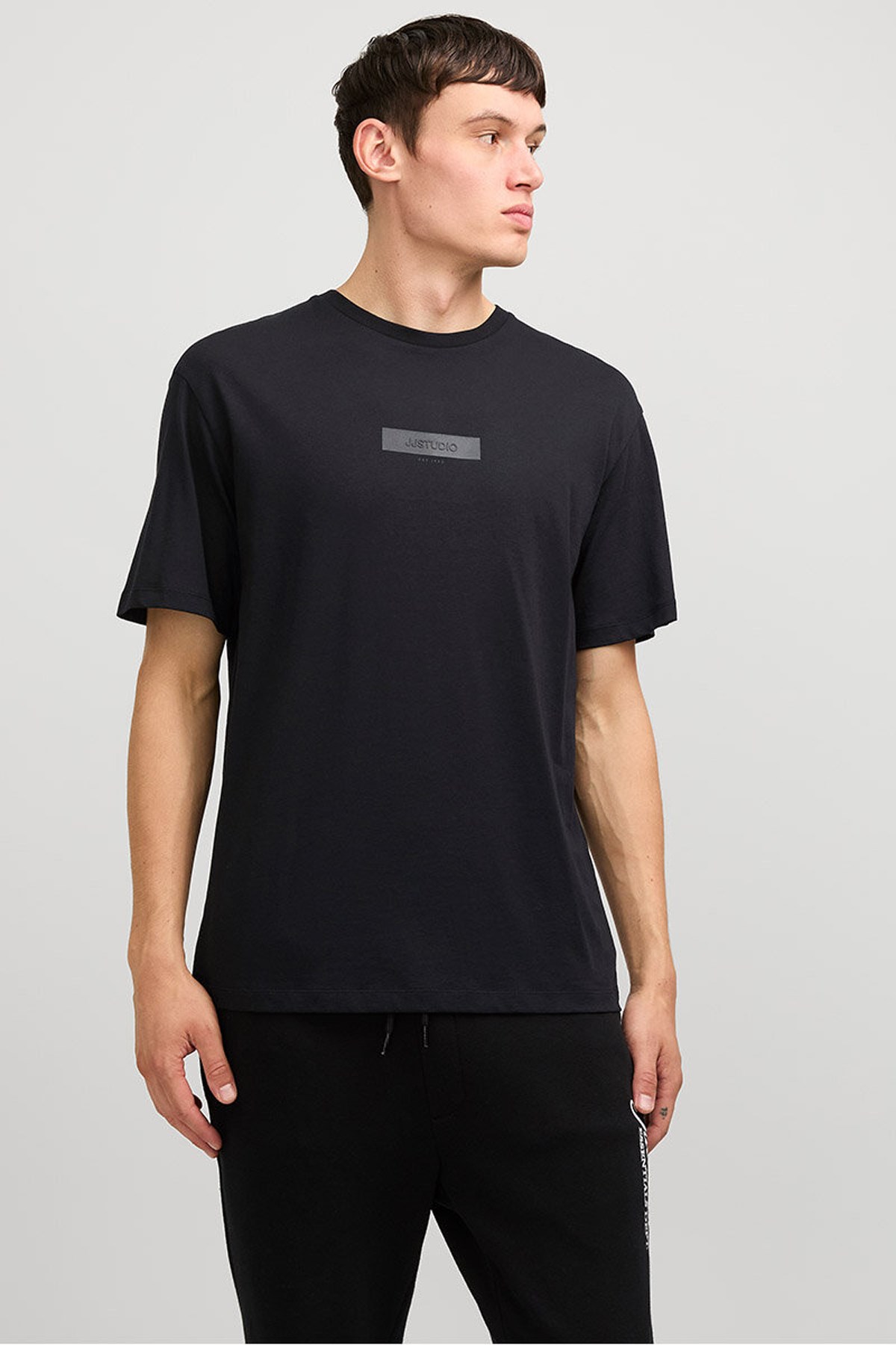 Jack & Jones Jjtaka Erkek Tişört 12269369 Siyah
