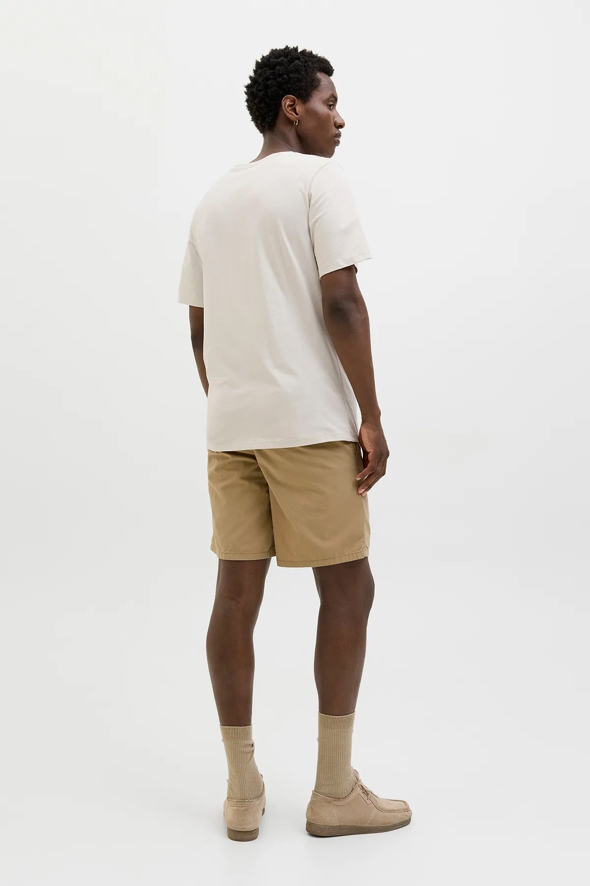 Jack & Jones Jjjaxon Erkek Tişört Bej