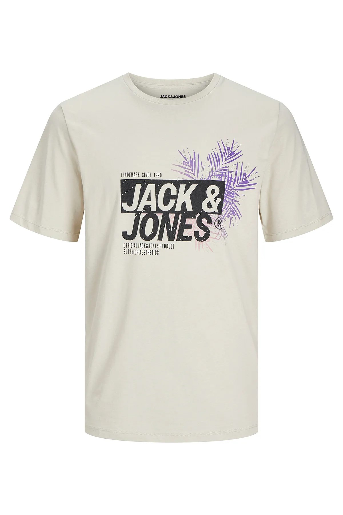 Jack & Jones Jjjaxon Erkek Tişört Bej