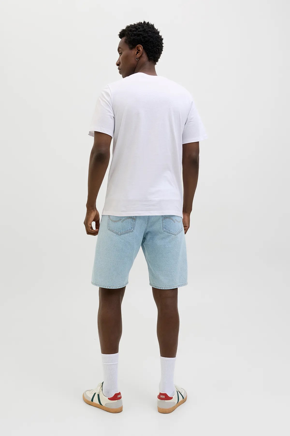 Jack & Jones Jjjaxon Erkek Tişört Beyaz