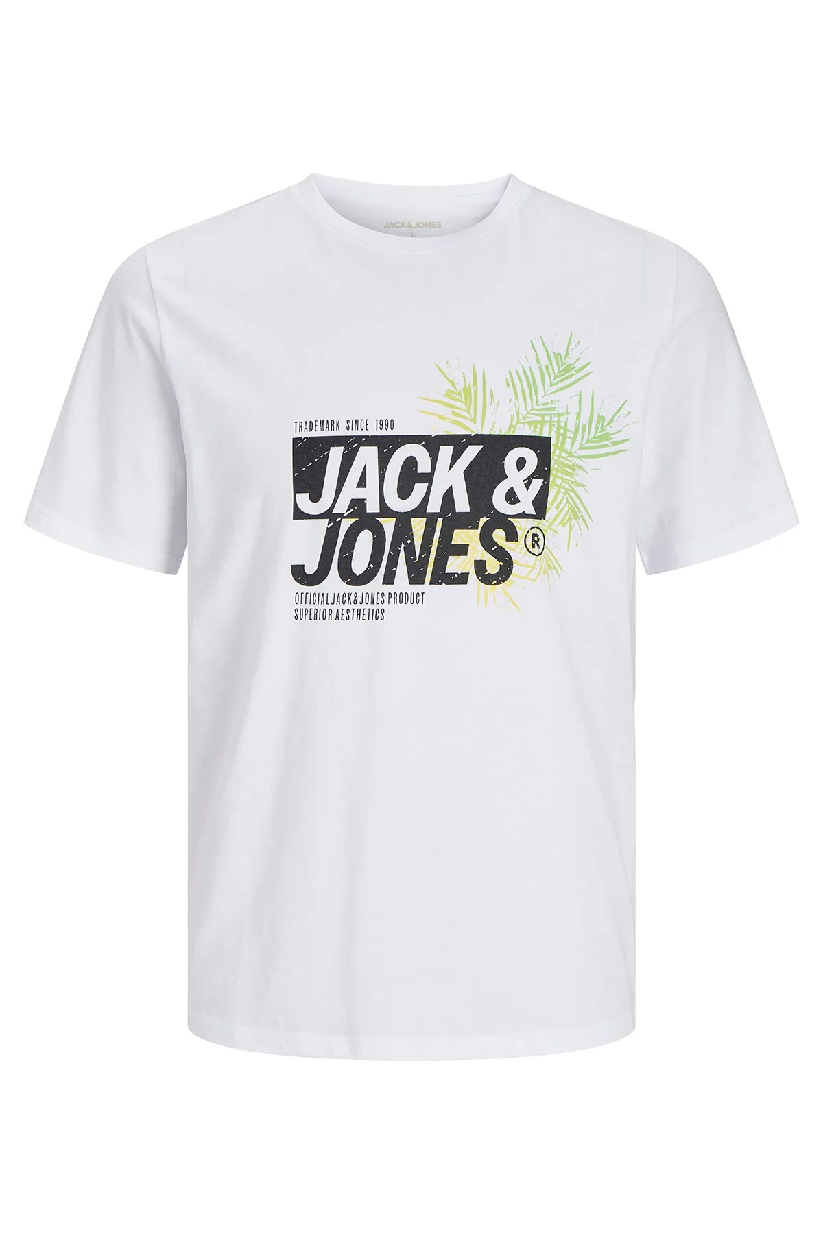 Jack & Jones Jjjaxon Erkek Tişört Beyaz