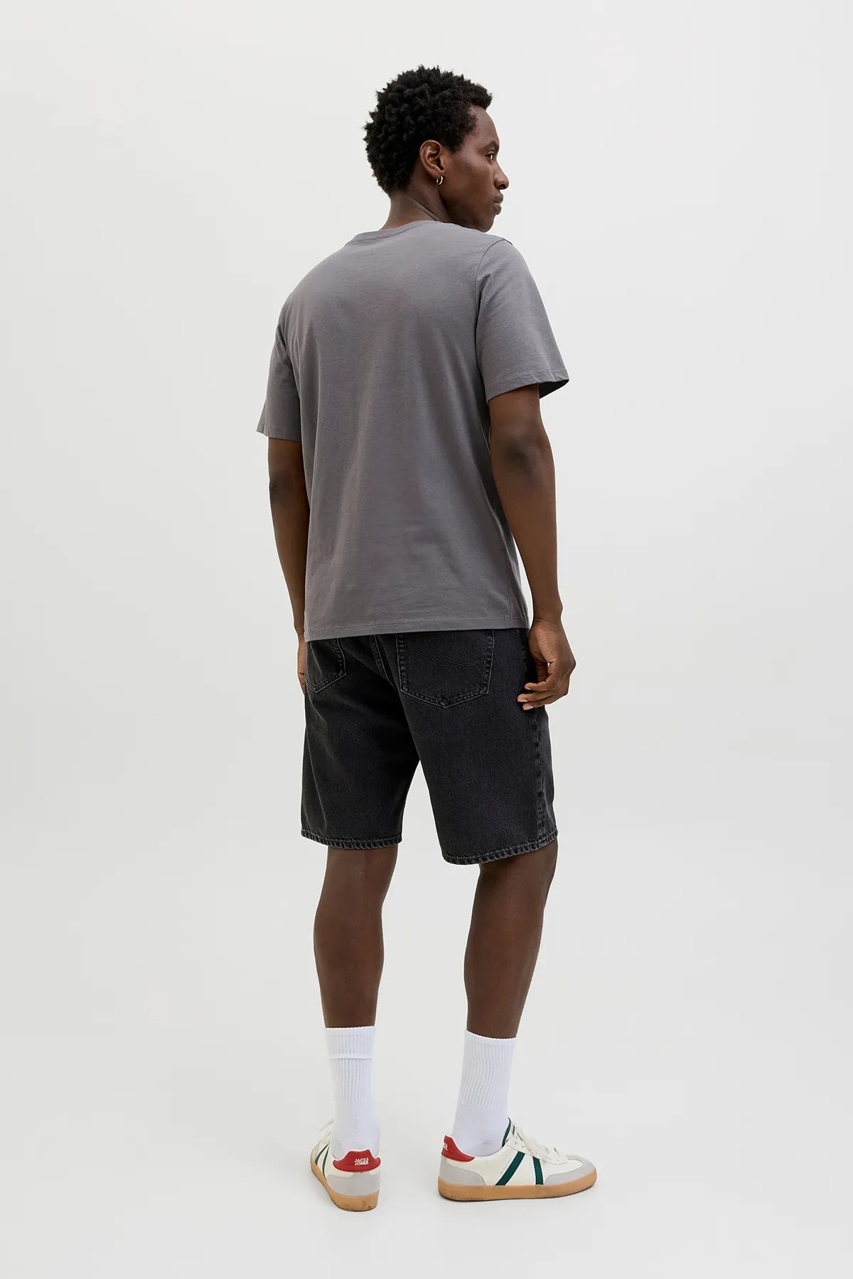 Jack & Jones Jjjaxon Erkek Tişört Gri