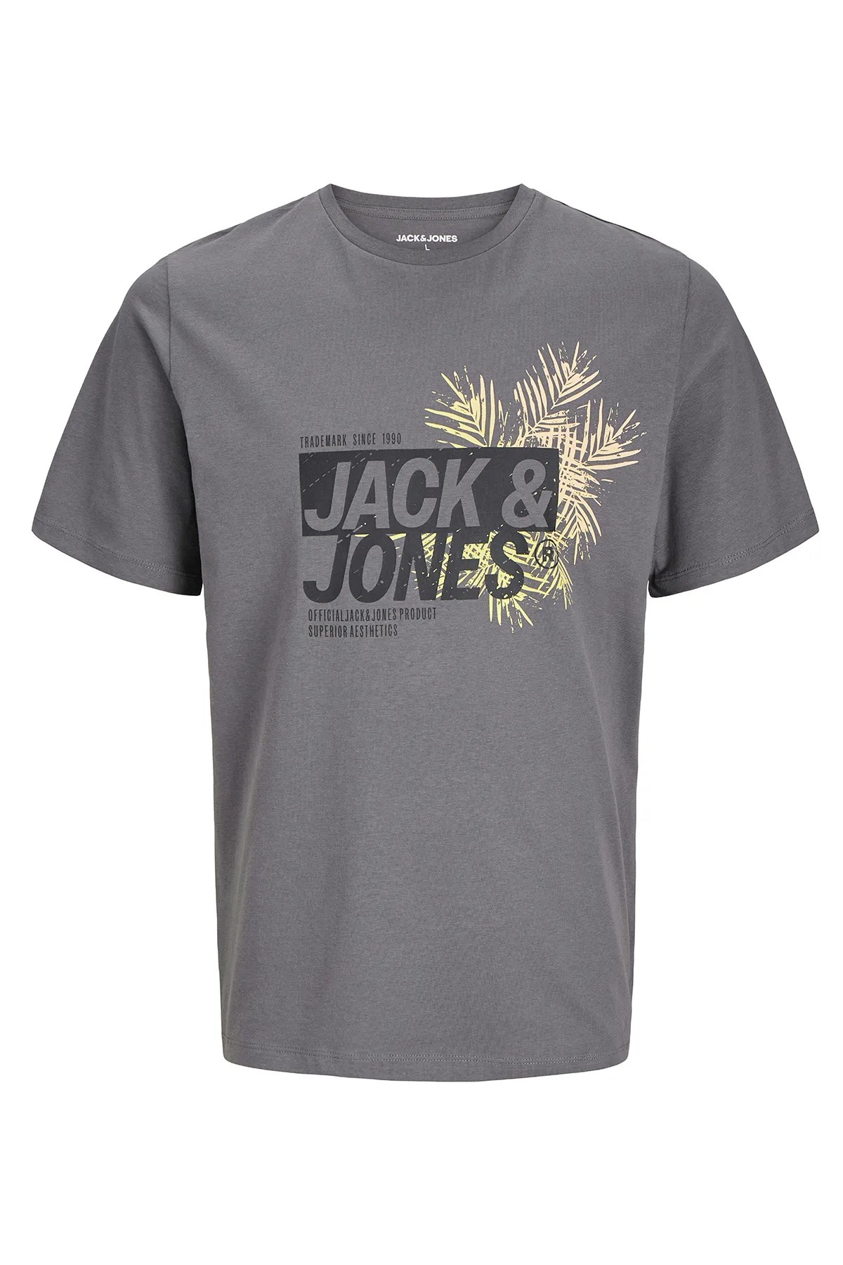 Jack & Jones Jjjaxon Erkek Tişört Gri