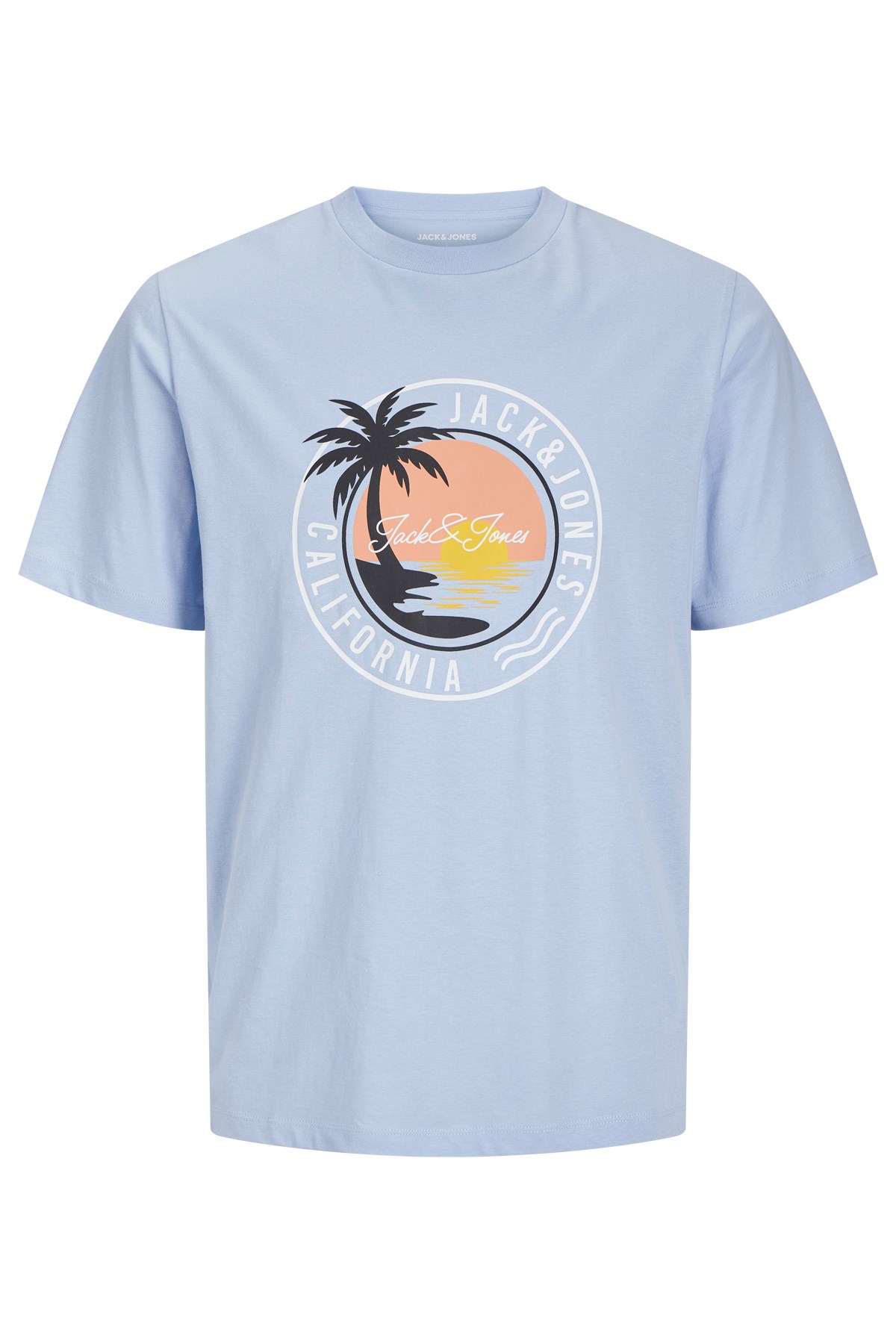 Jack & Jones Jjpalm Erkek Tişört Mavi