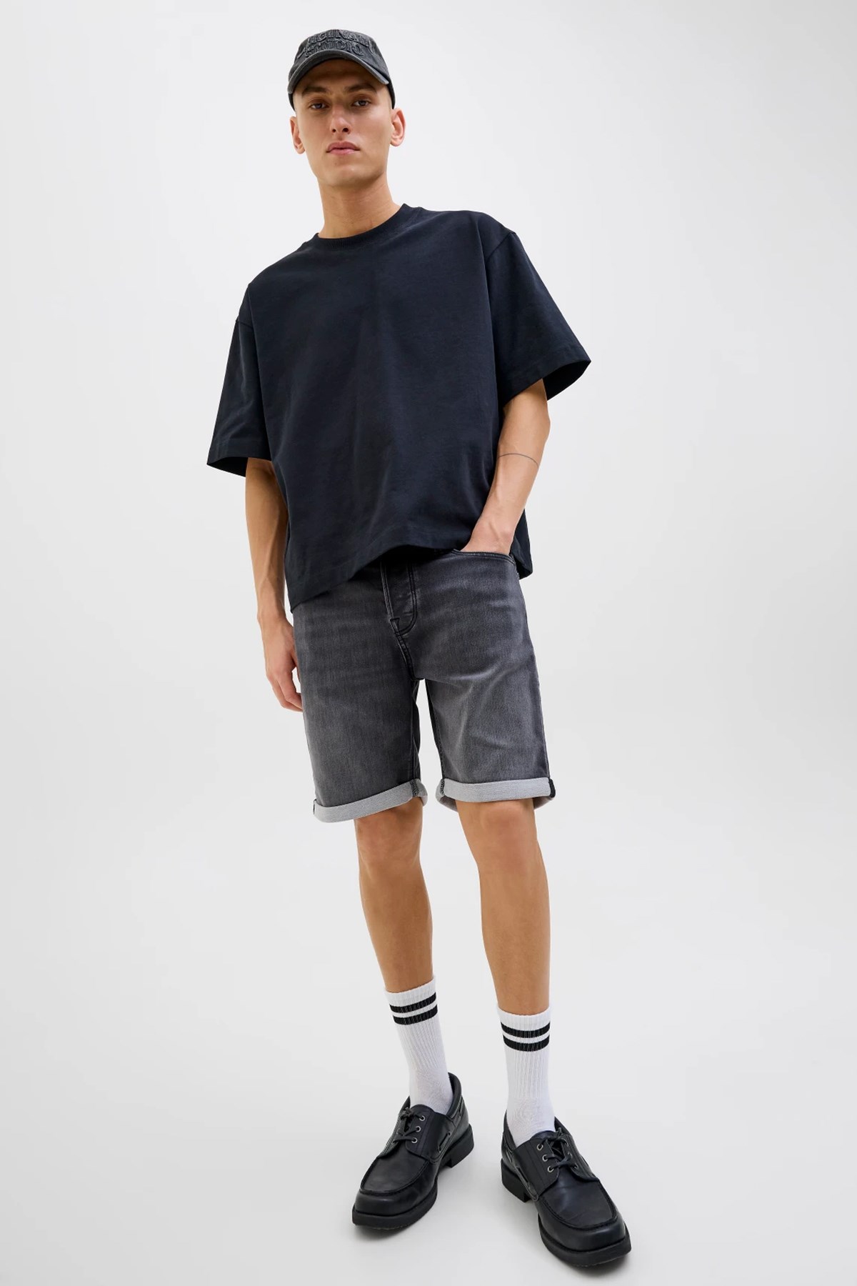 Jack & Jones Jjirick Jjicon Erkek Şort 12269501 Siyah