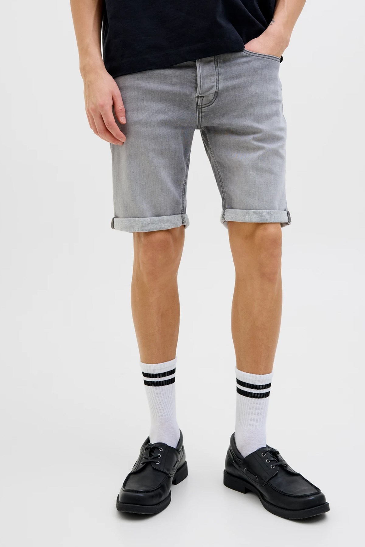 Jack & Jones Jjirick Jjicon i.K. Erkek Şort 12269502 Gri