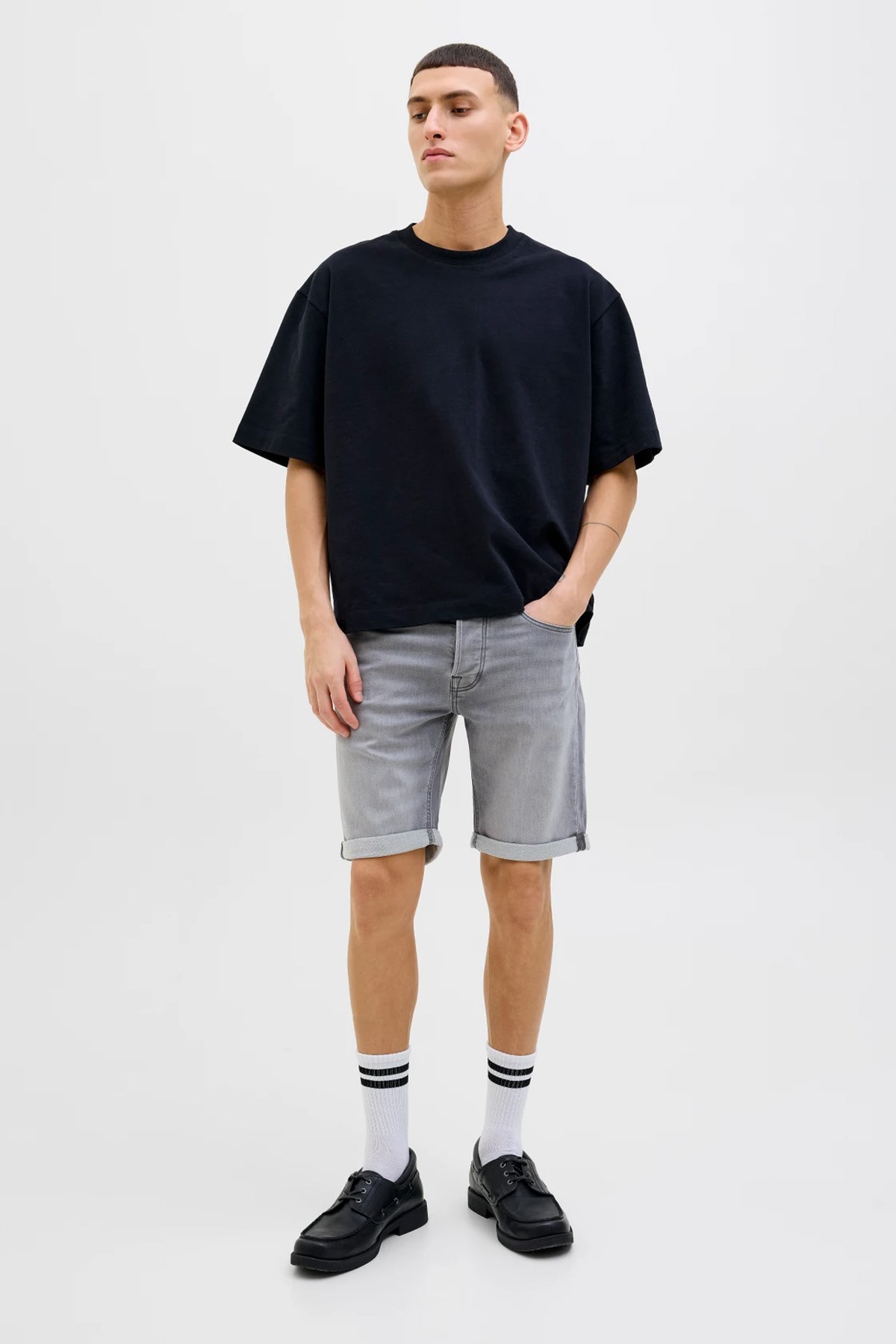 Jack & Jones Jjirick Jjicon i.K. Erkek Şort 12269502 Gri