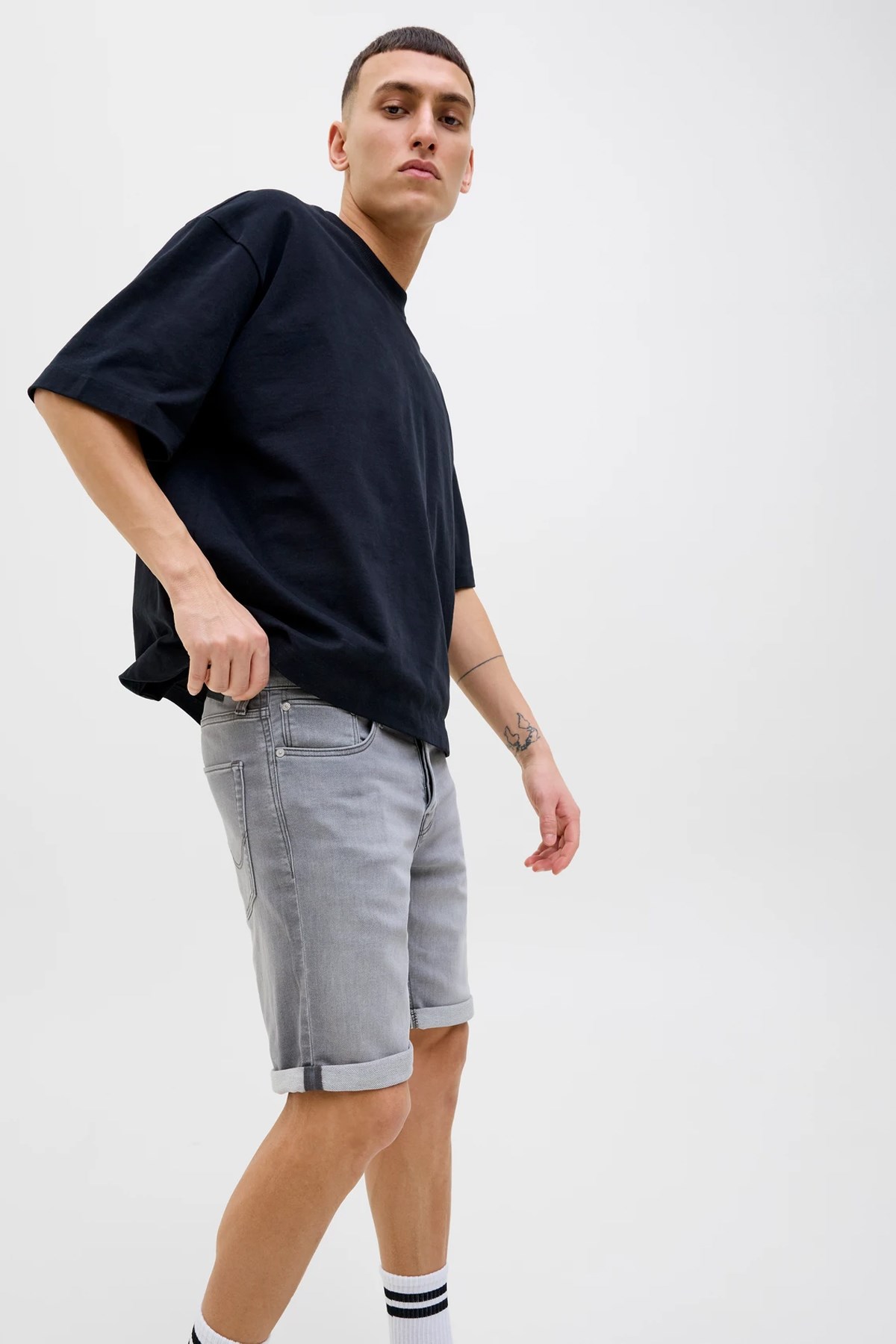 Jack & Jones Jjirick Jjicon i.K. Erkek Şort 12269502 Gri