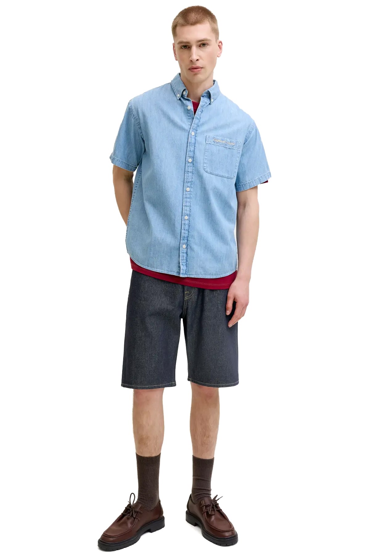 Jack & Jones Jjıalex Erkek Şort 12269532 Mavi