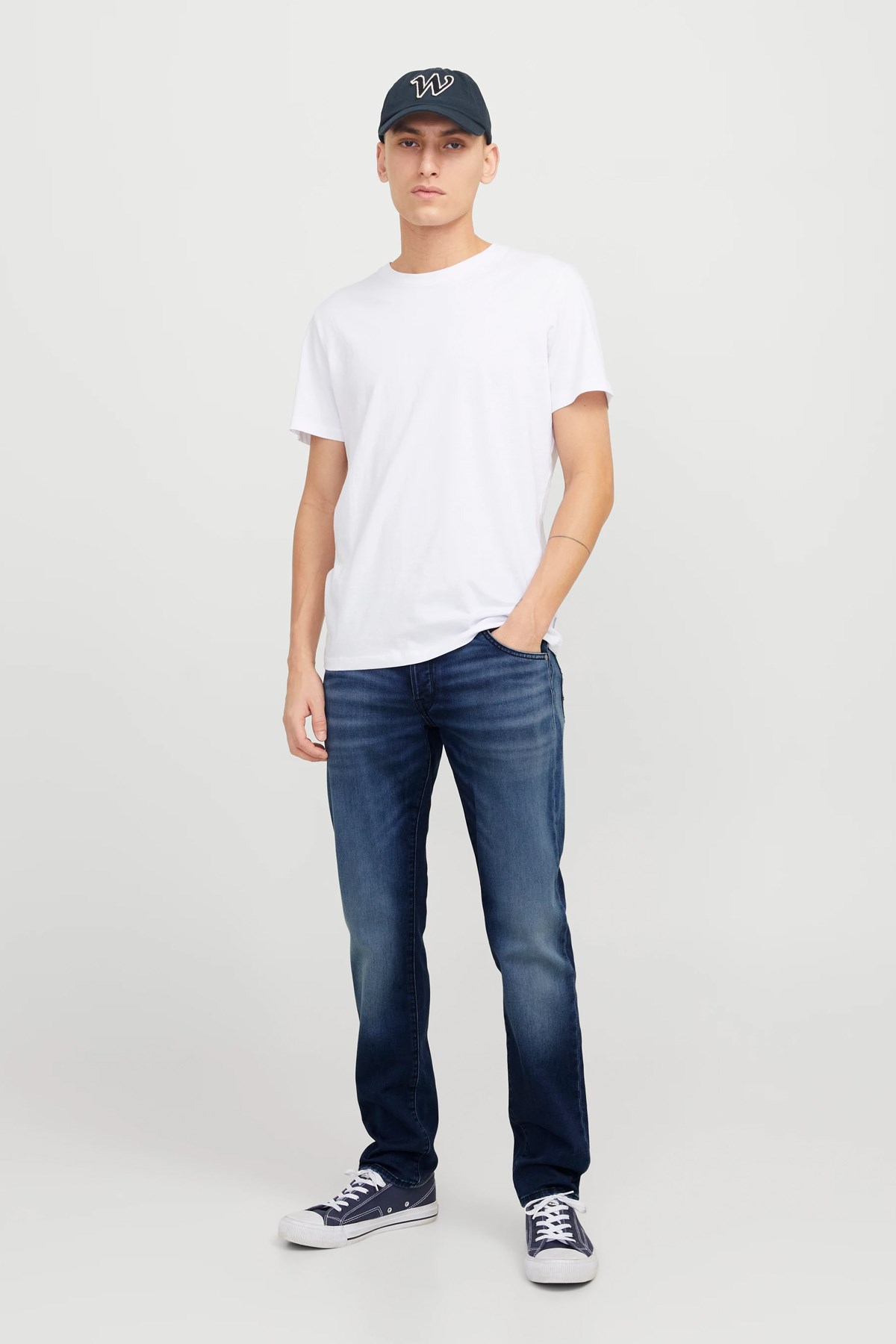 Jack & Jones Jjimike Jjfox i.K. Ge 424 Erkek Jean 12269601 Mavi